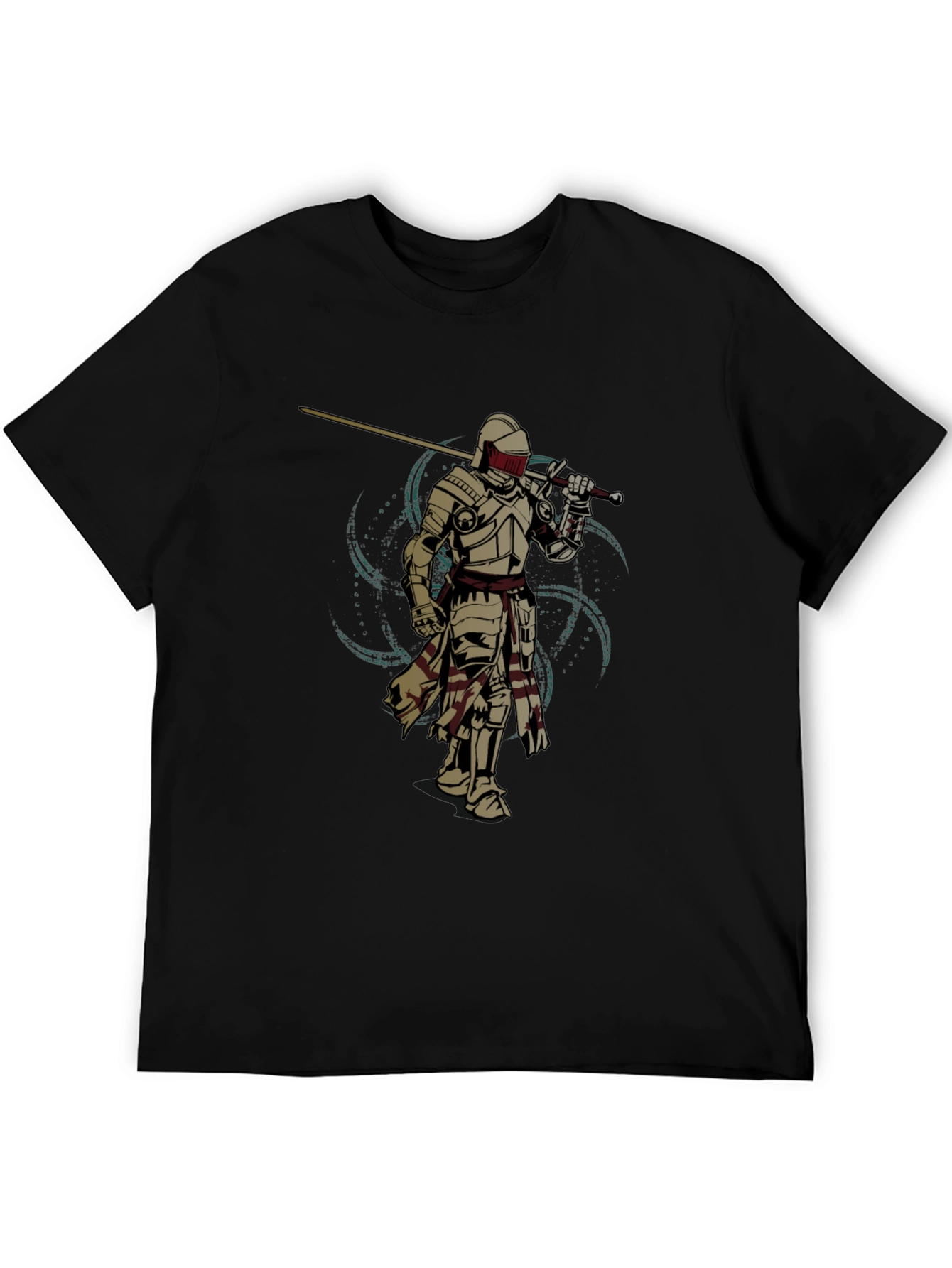 Knight Sword Graphic Tee - Black
