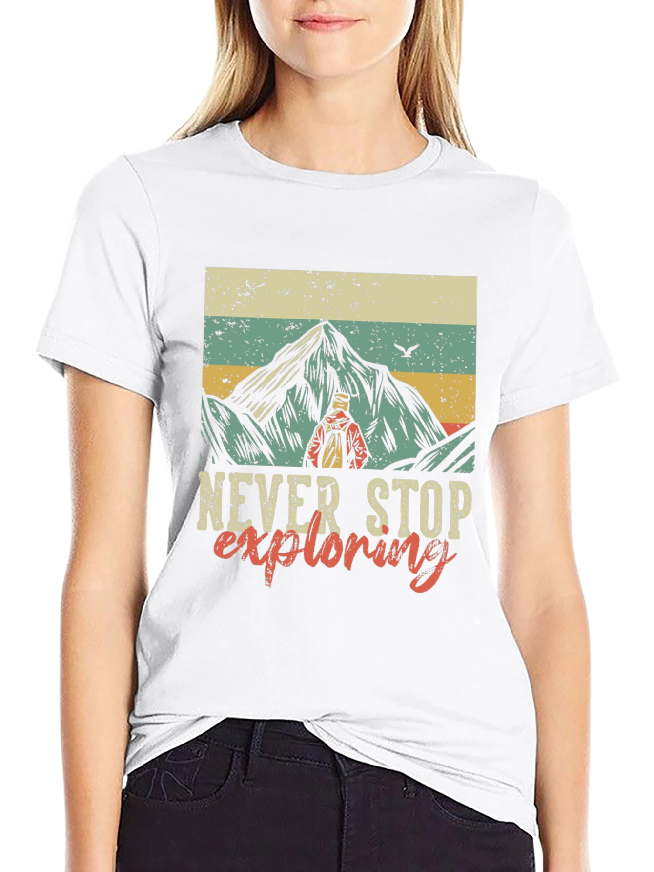 Never Stop Exploring Graphic T-Shirt