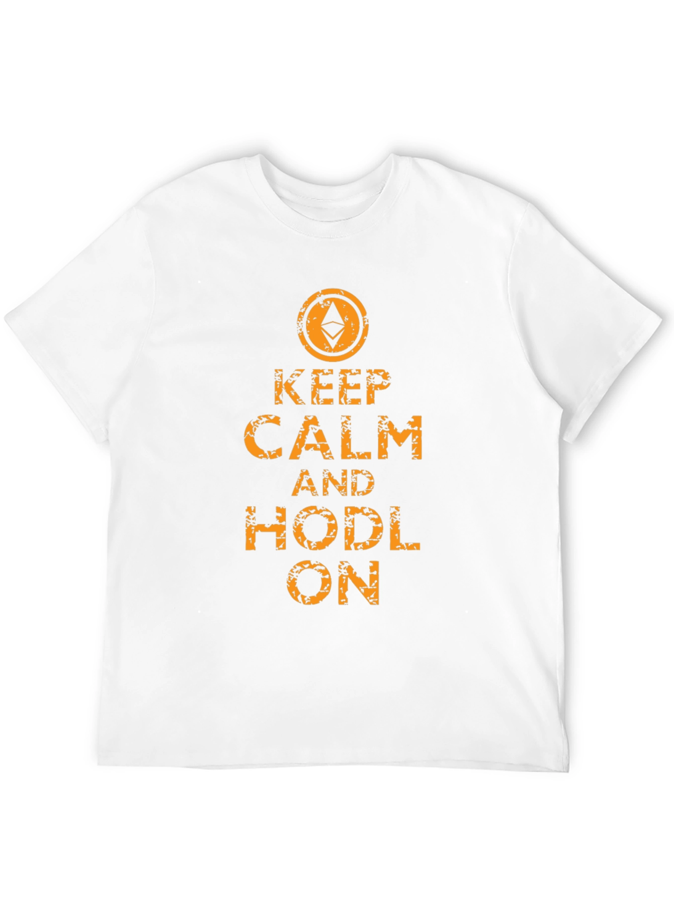 Keep Calm & Hodl On Ethereum Black T-Shirt