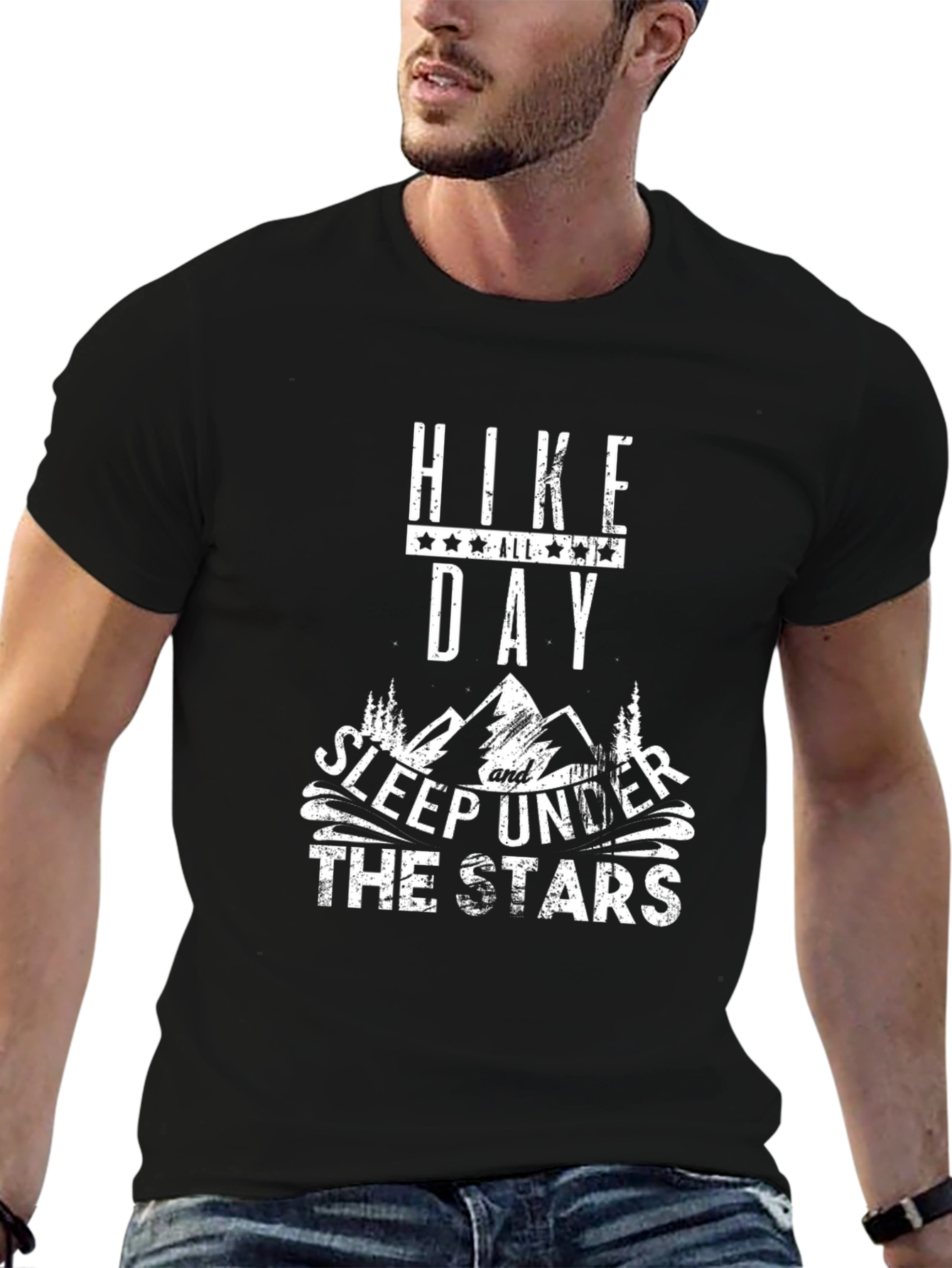 Hike Day & Sleep Under the Stars Graphic T-Shirt