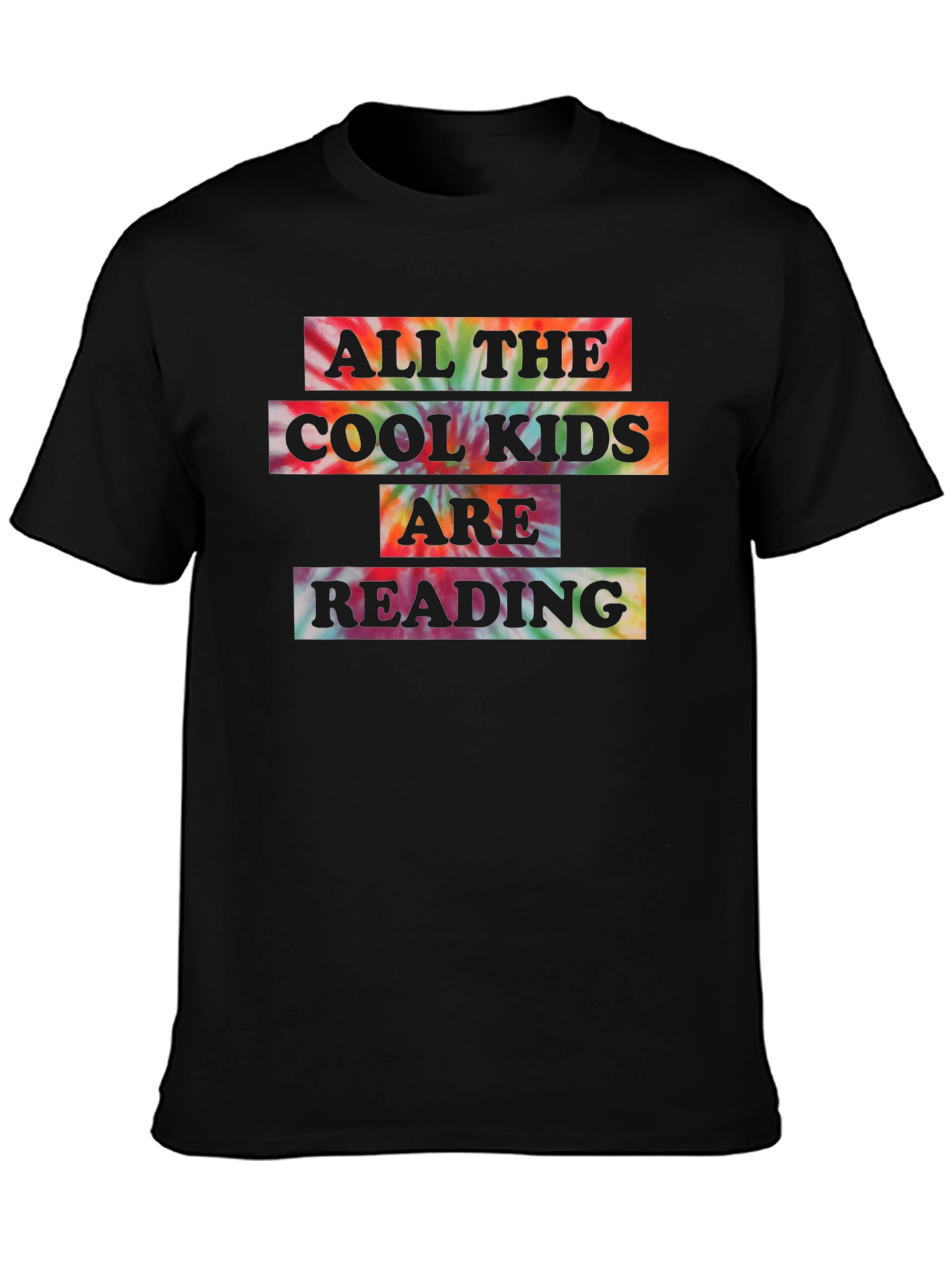 All The Cool Kids Reading Tie-Dye T-Shirt