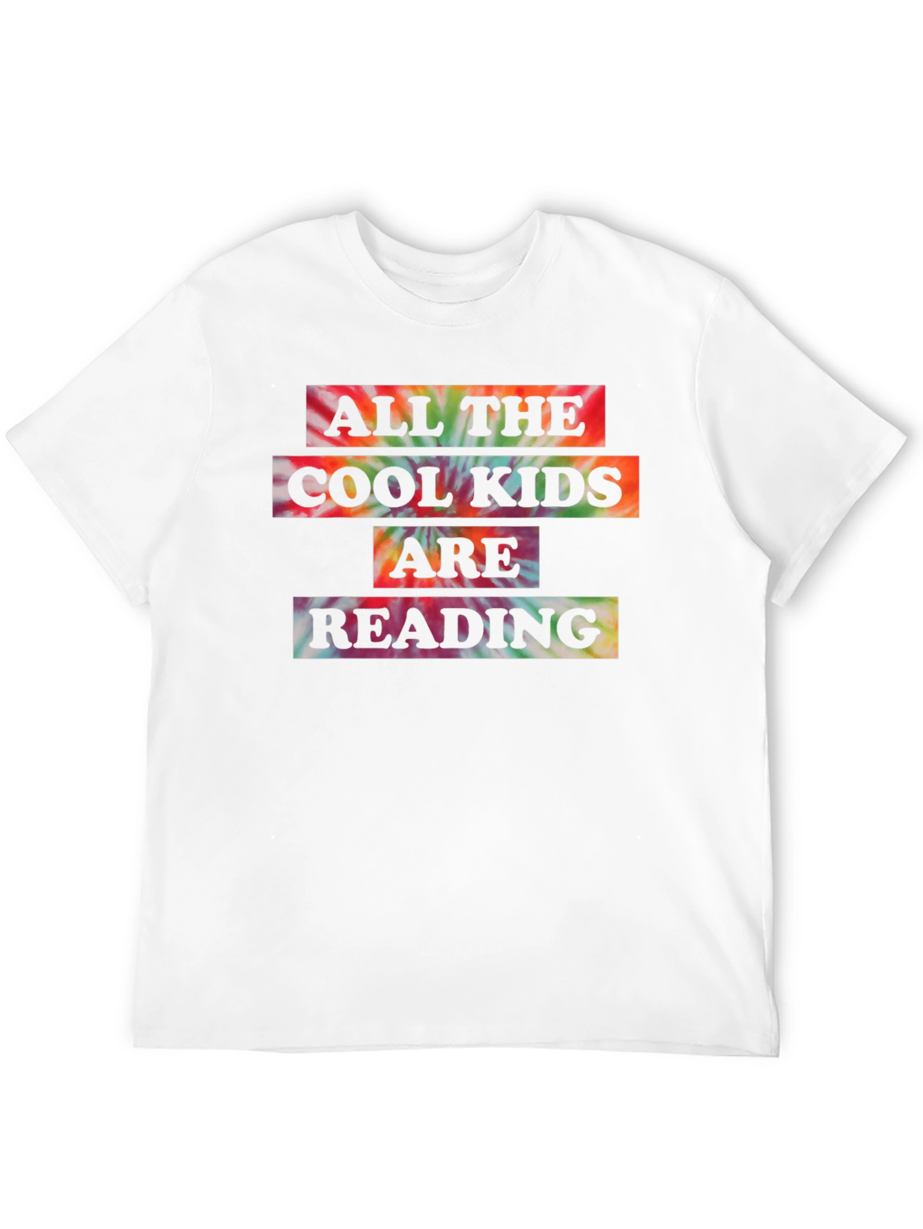 All The Cool Kids Reading Tie-Dye T-Shirt