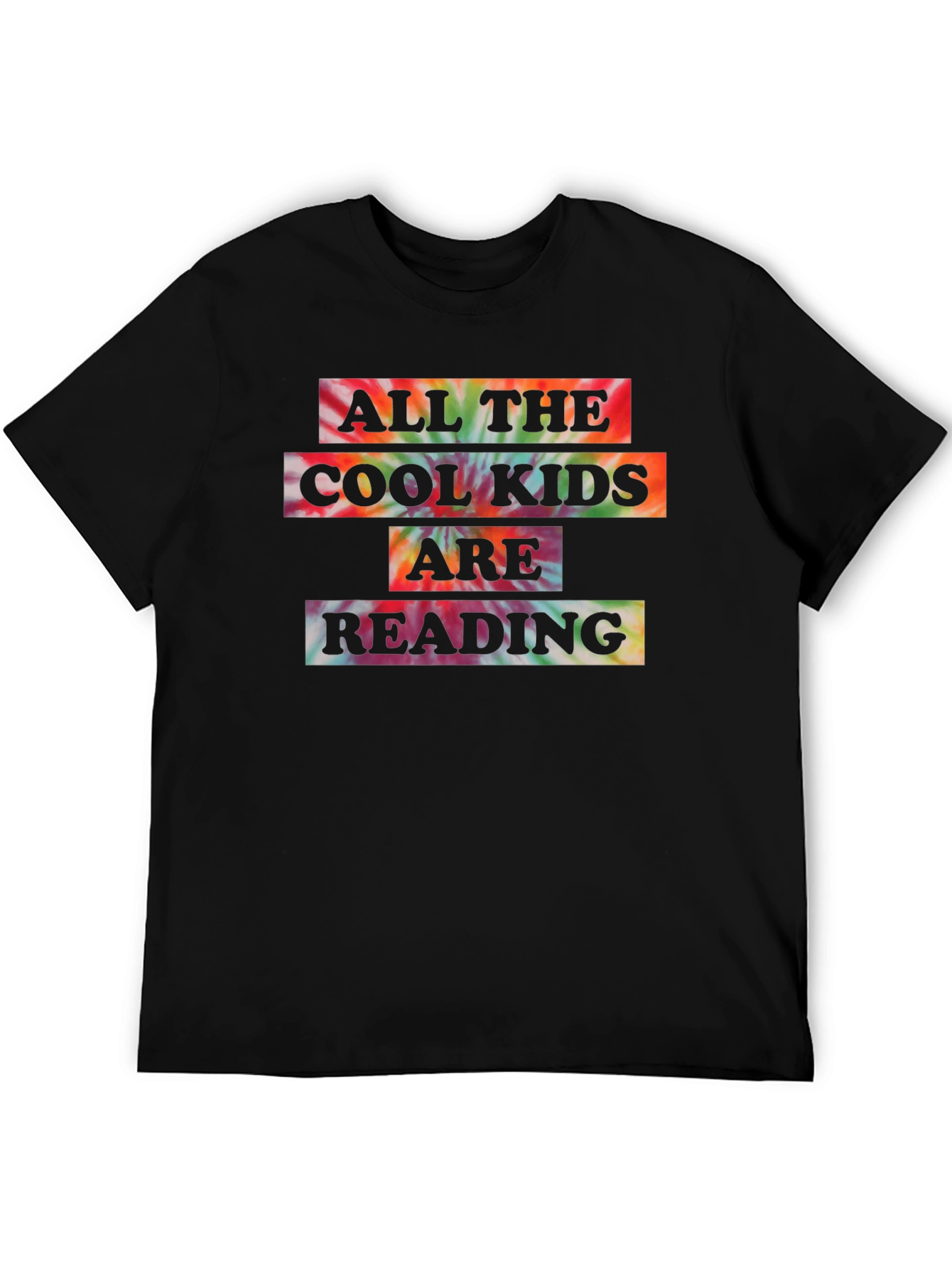 All The Cool Kids Reading Tie-Dye T-Shirt