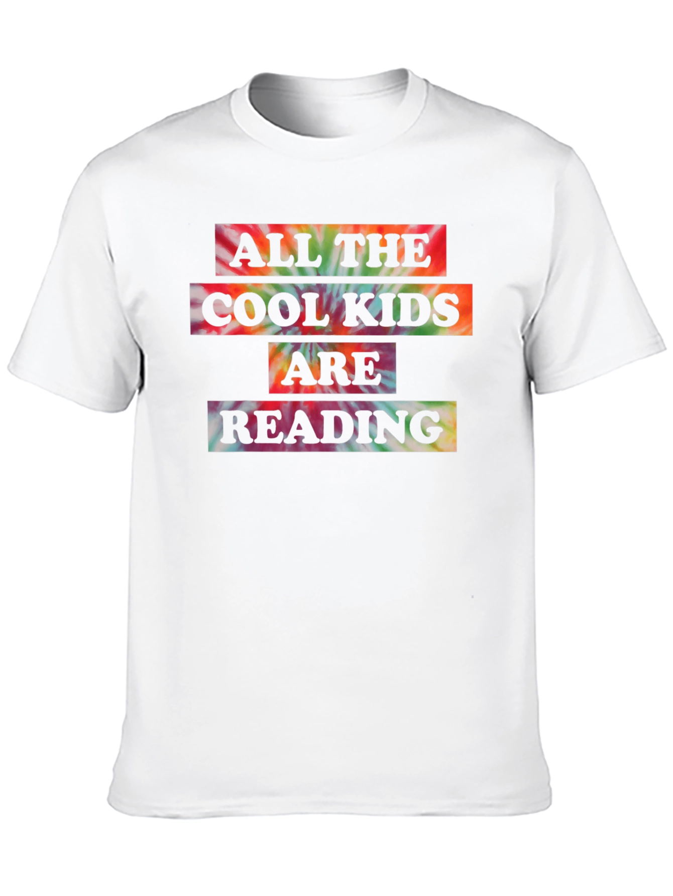 All The Cool Kids Reading Tie-Dye T-Shirt