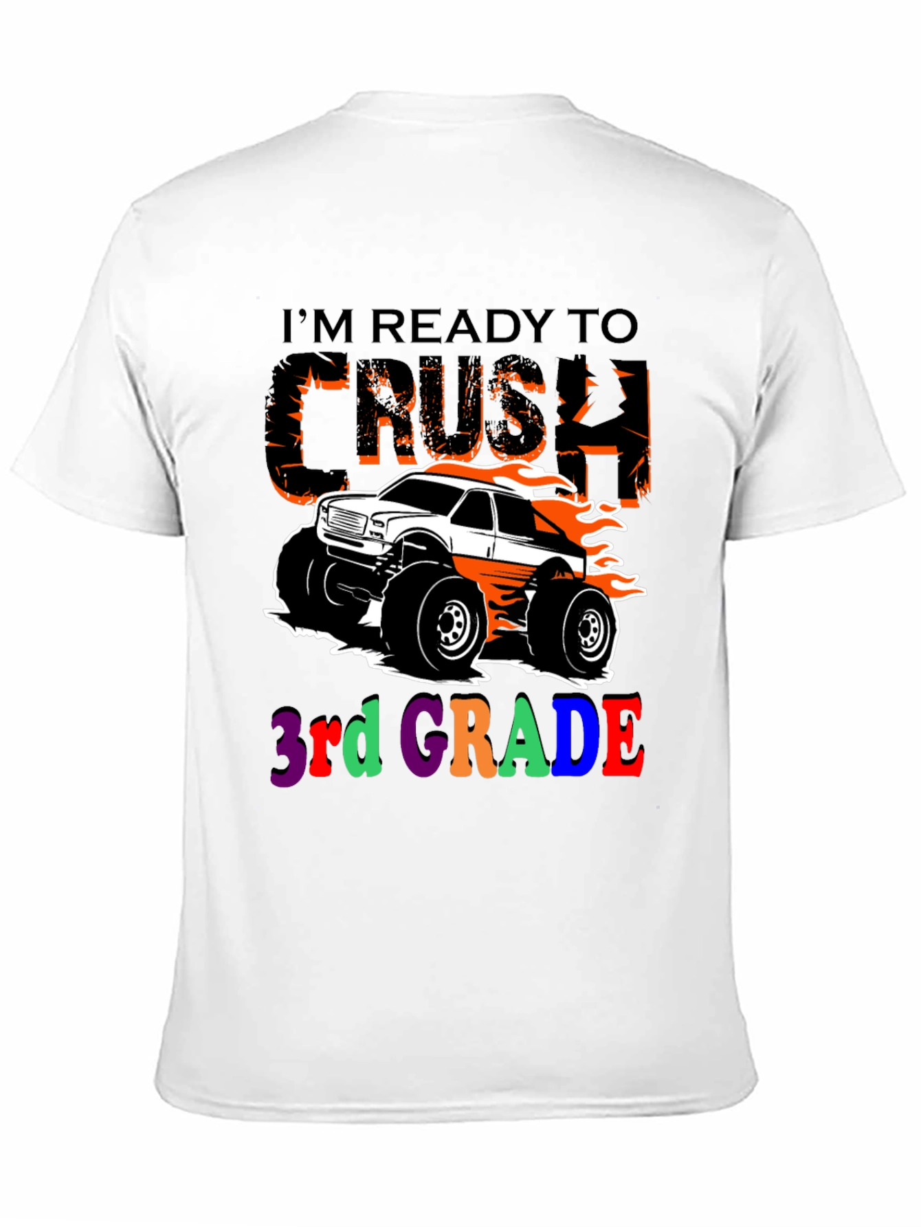Ready to Crush 3rd Grade Monster Truck T-Shirt