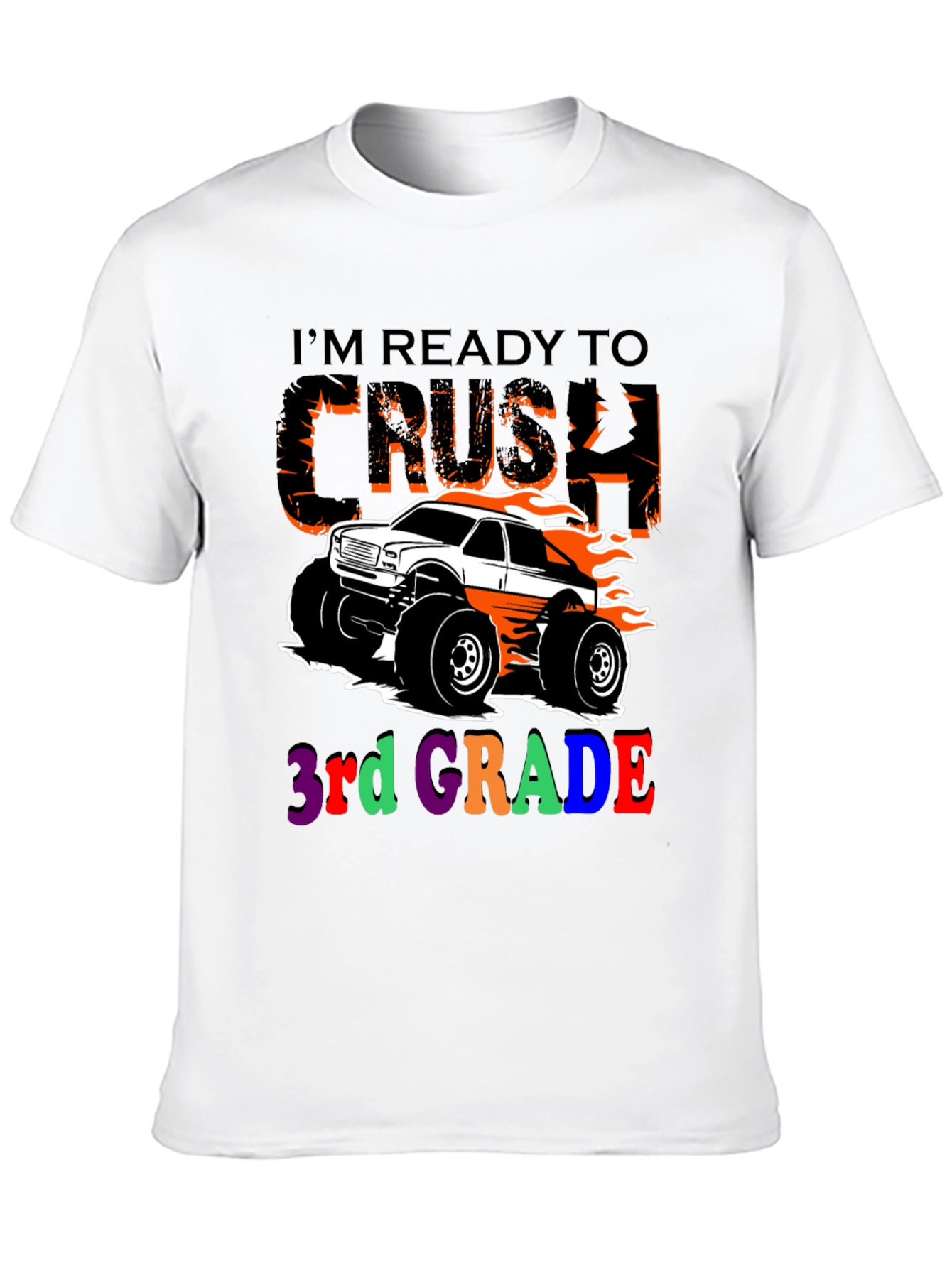 Ready to Crush 3rd Grade Monster Truck T-Shirt