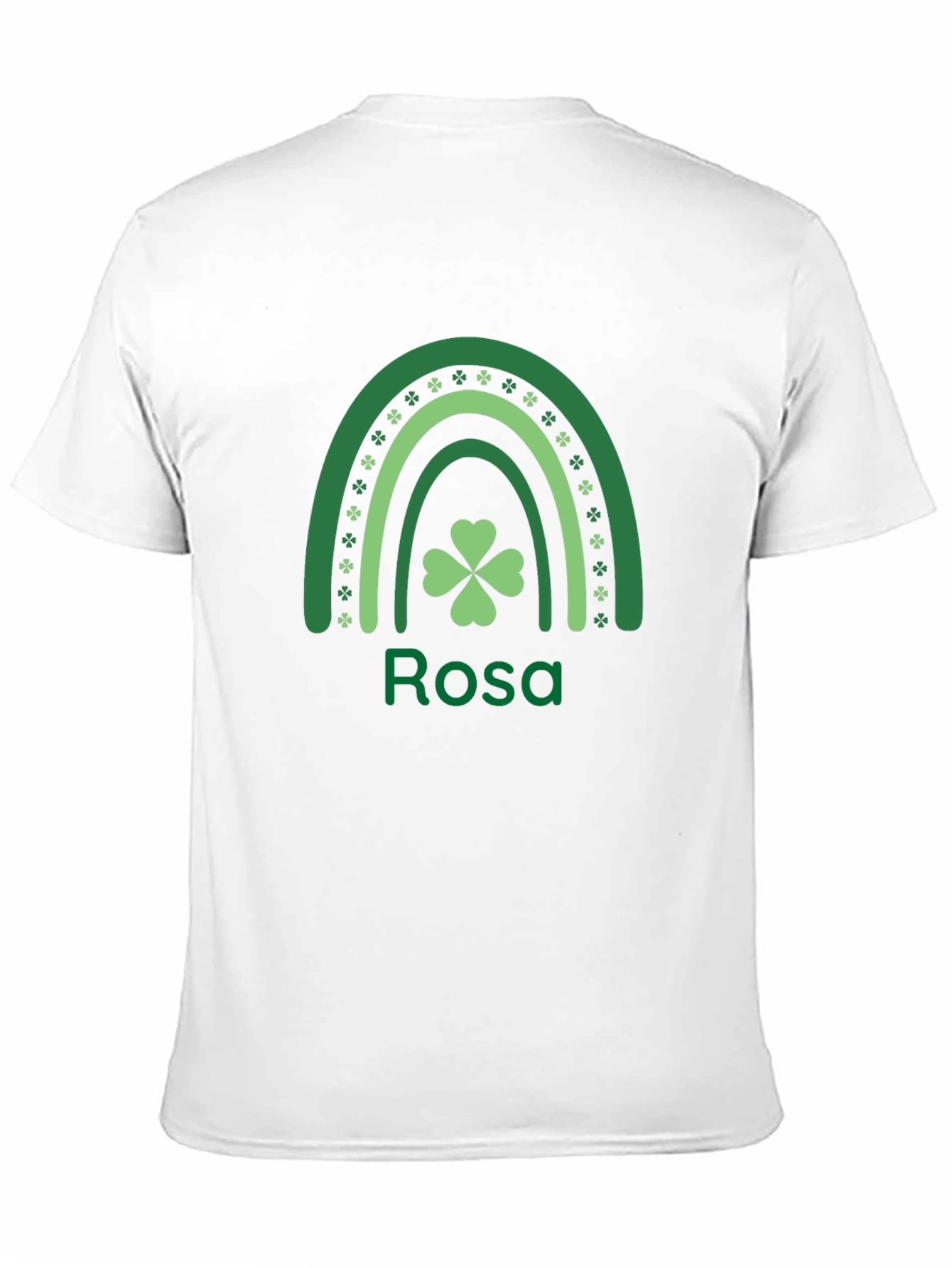 Personalized St. Patricks Day Rainbow Shamrock T-Shirt