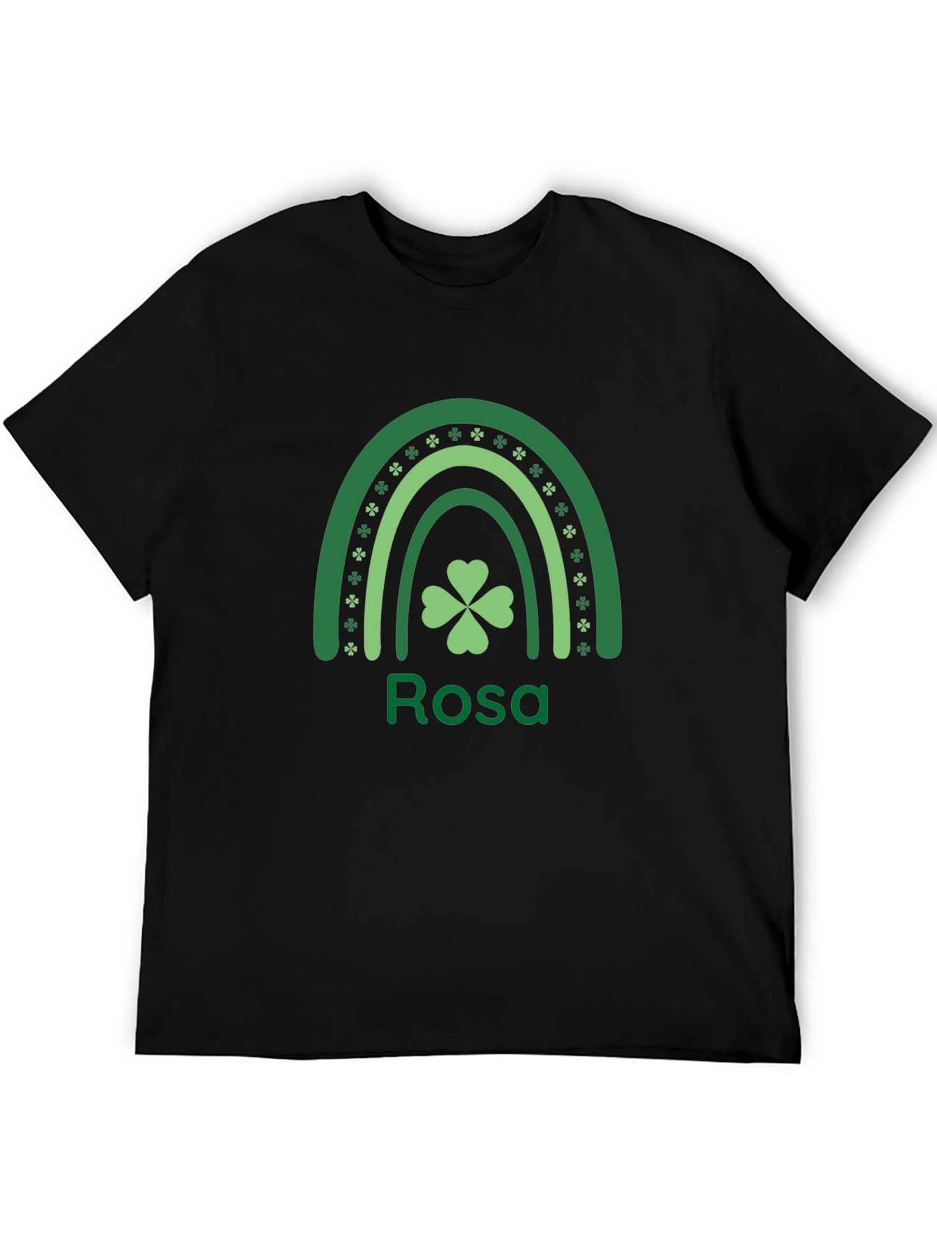 Personalized St. Patricks Day Rainbow Shamrock T-Shirt