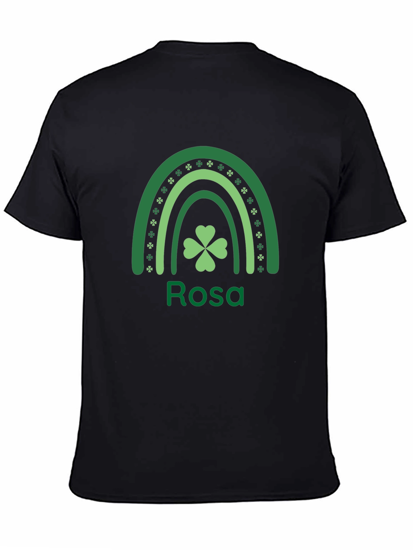 Personalized St. Patricks Day Rainbow Shamrock T-Shirt