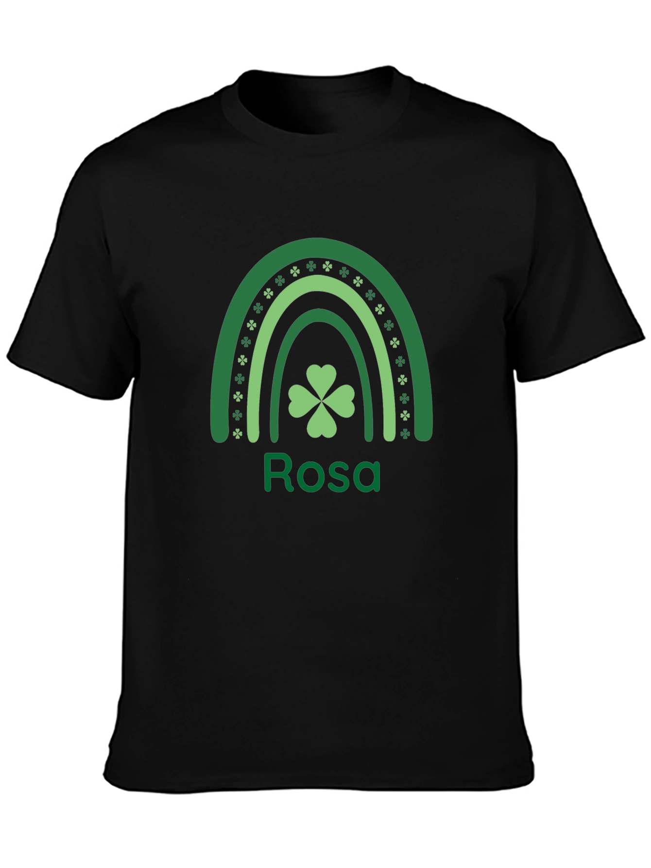 Personalized St. Patricks Day Rainbow Shamrock T-Shirt