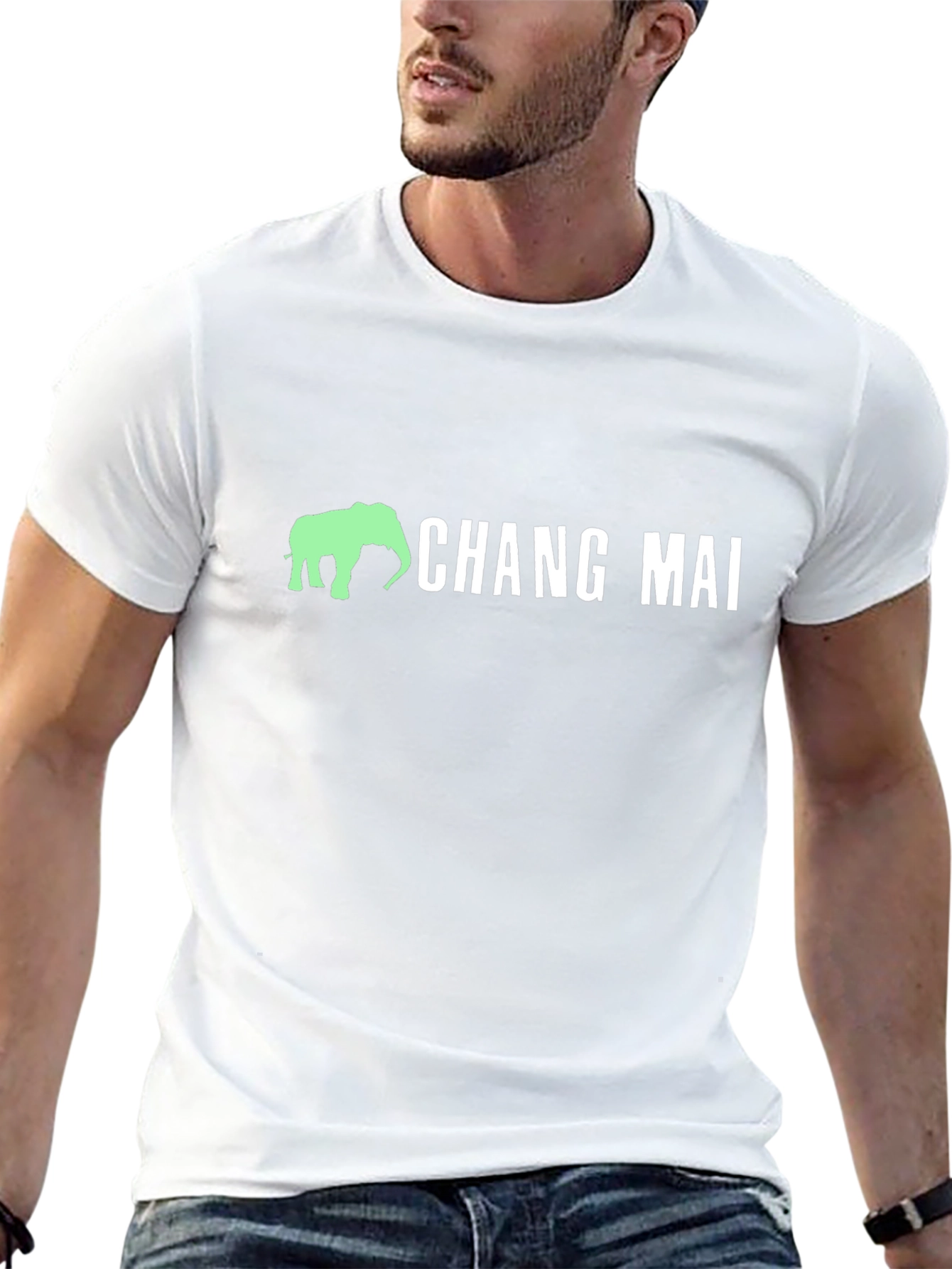 Chang Mai Elephant Graphic T-Shirt