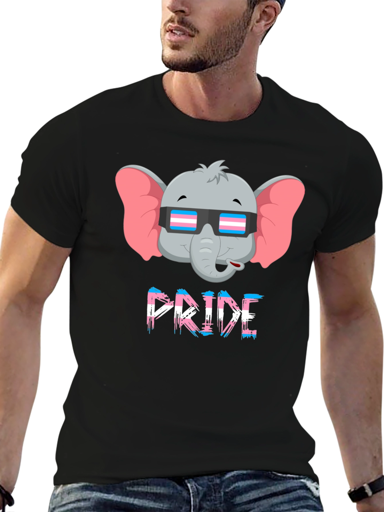 Pride Elephant T-Shirt - Transgender Pride