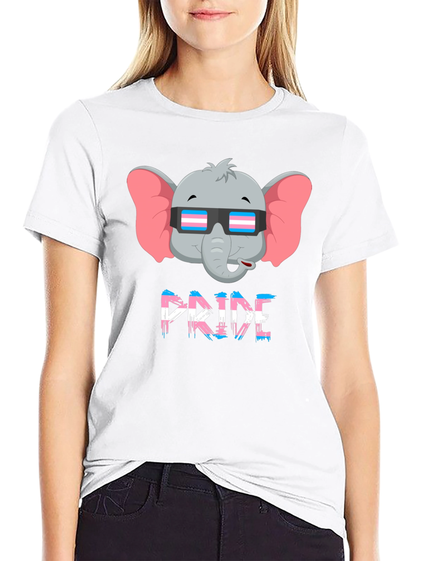 Pride Elephant T-Shirt - Transgender Pride