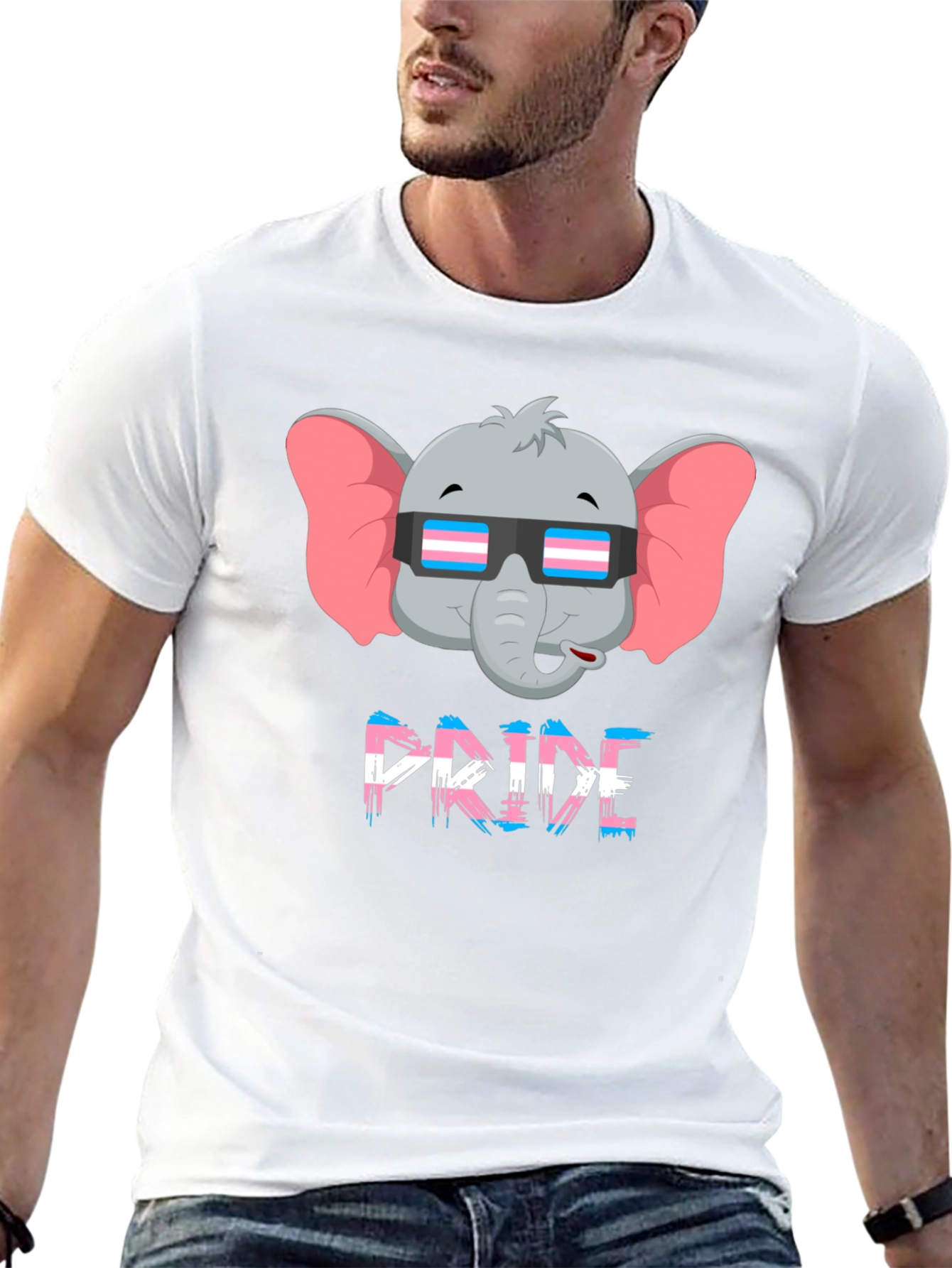 Pride Elephant T-Shirt - Transgender Pride