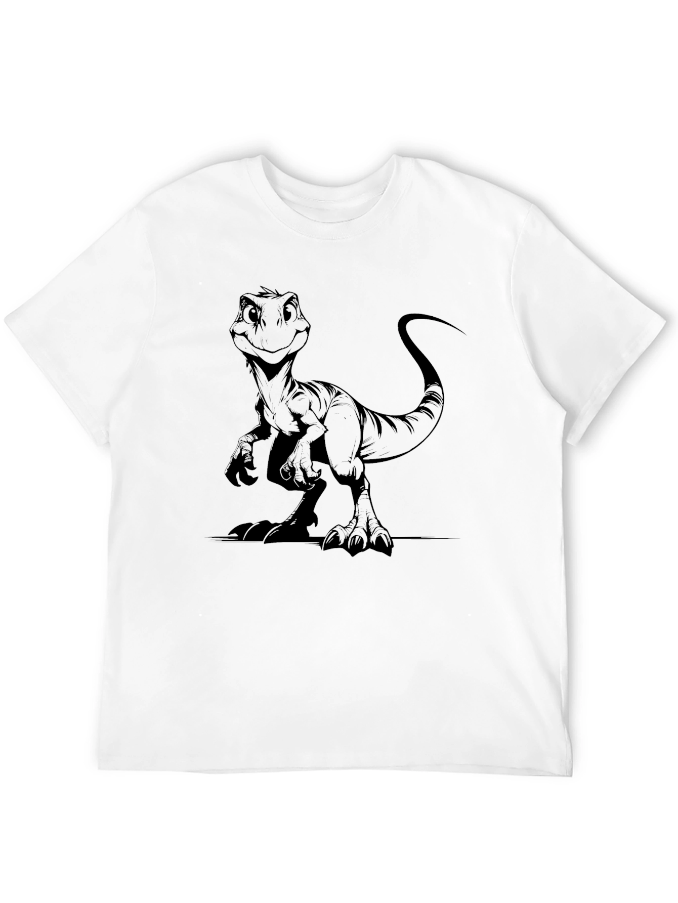 Dino T-Shirt - Black Cotton Blend