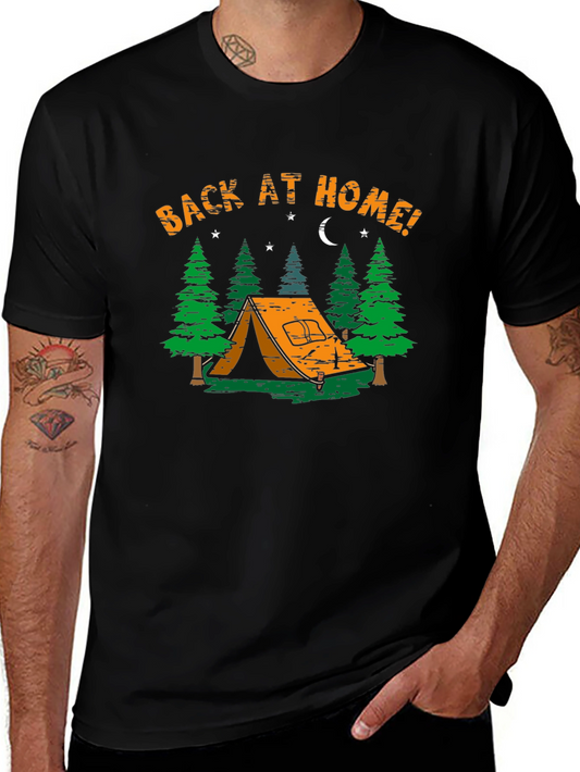 Camping Adventure T-Shirt - Back At Home Graphic