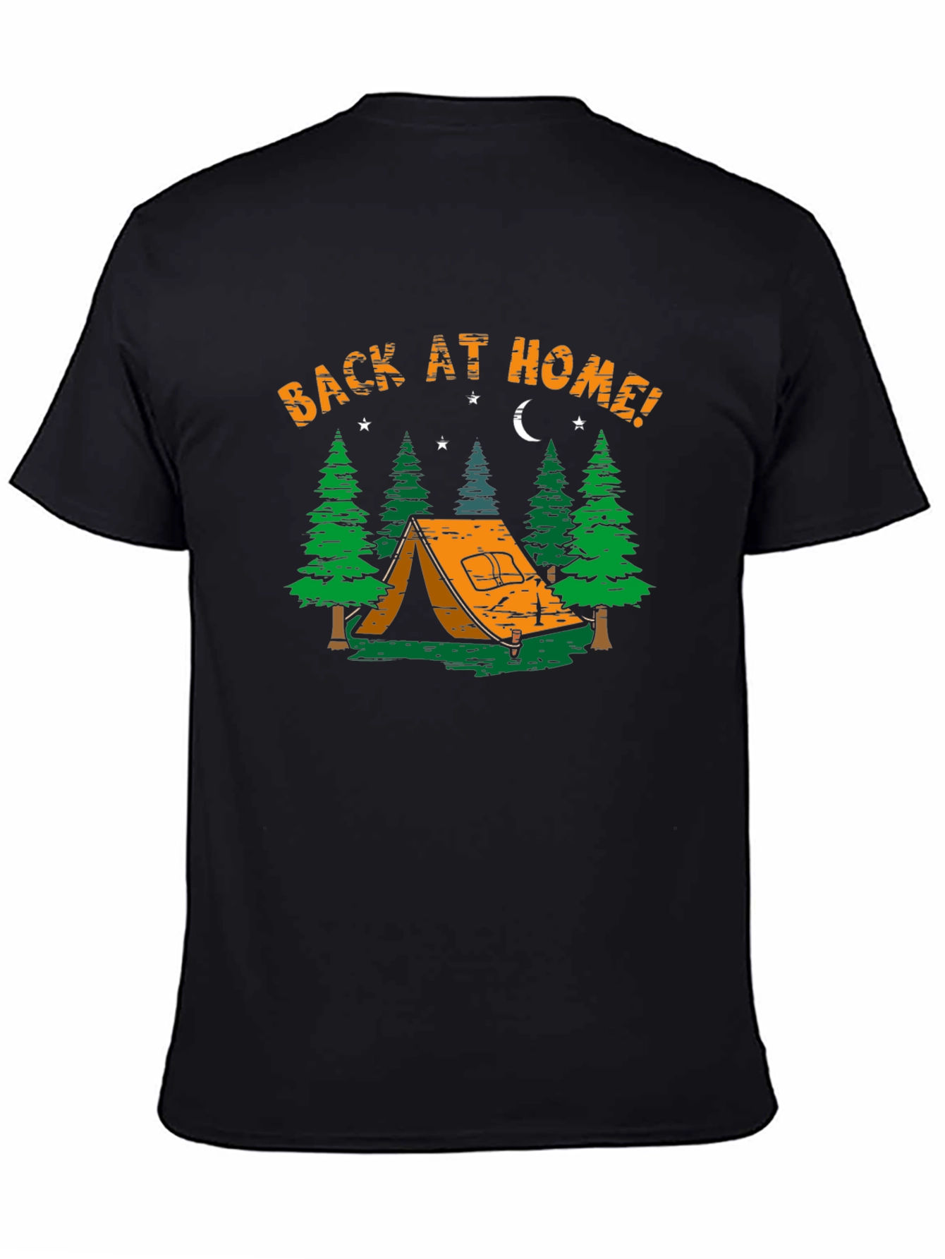 Camping Adventure T-Shirt - Back At Home Graphic