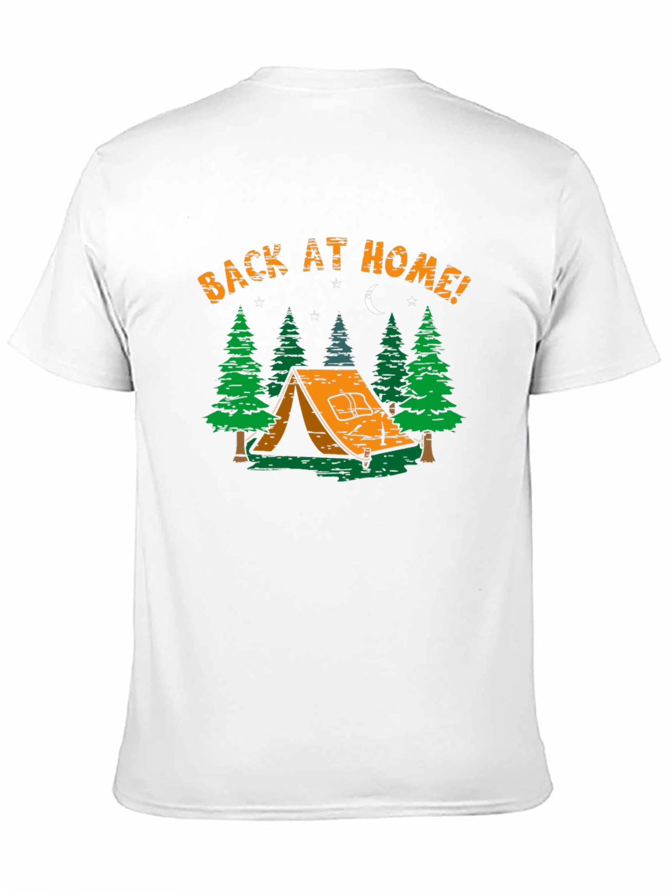 Camping Adventure T-Shirt - Back At Home Graphic