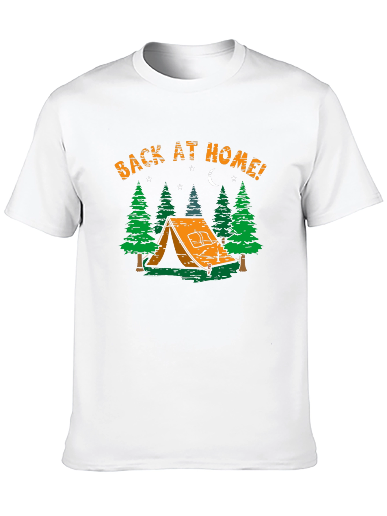 Camping Adventure T-Shirt - Back At Home Graphic