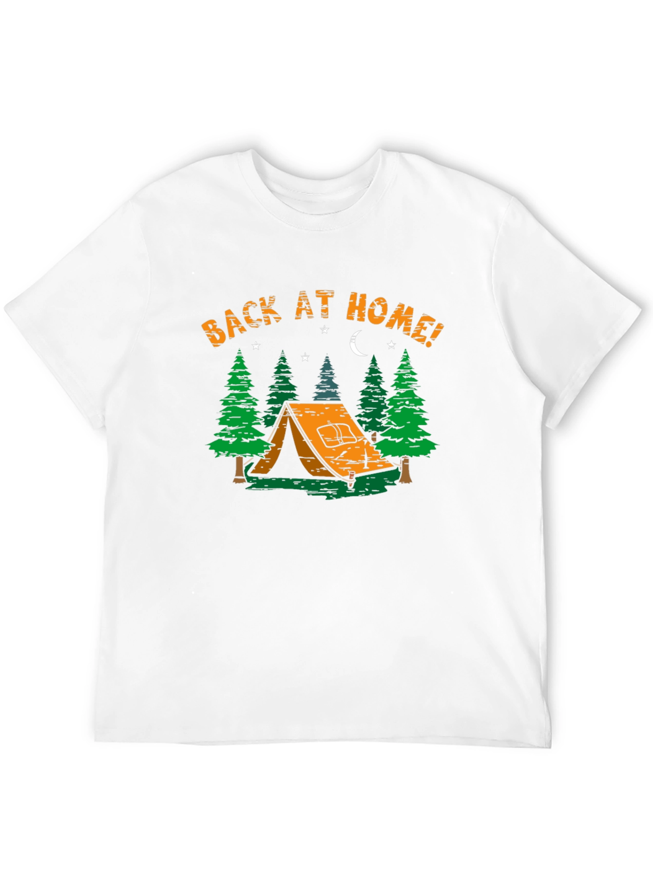 Camping Adventure T-Shirt - Back At Home Graphic