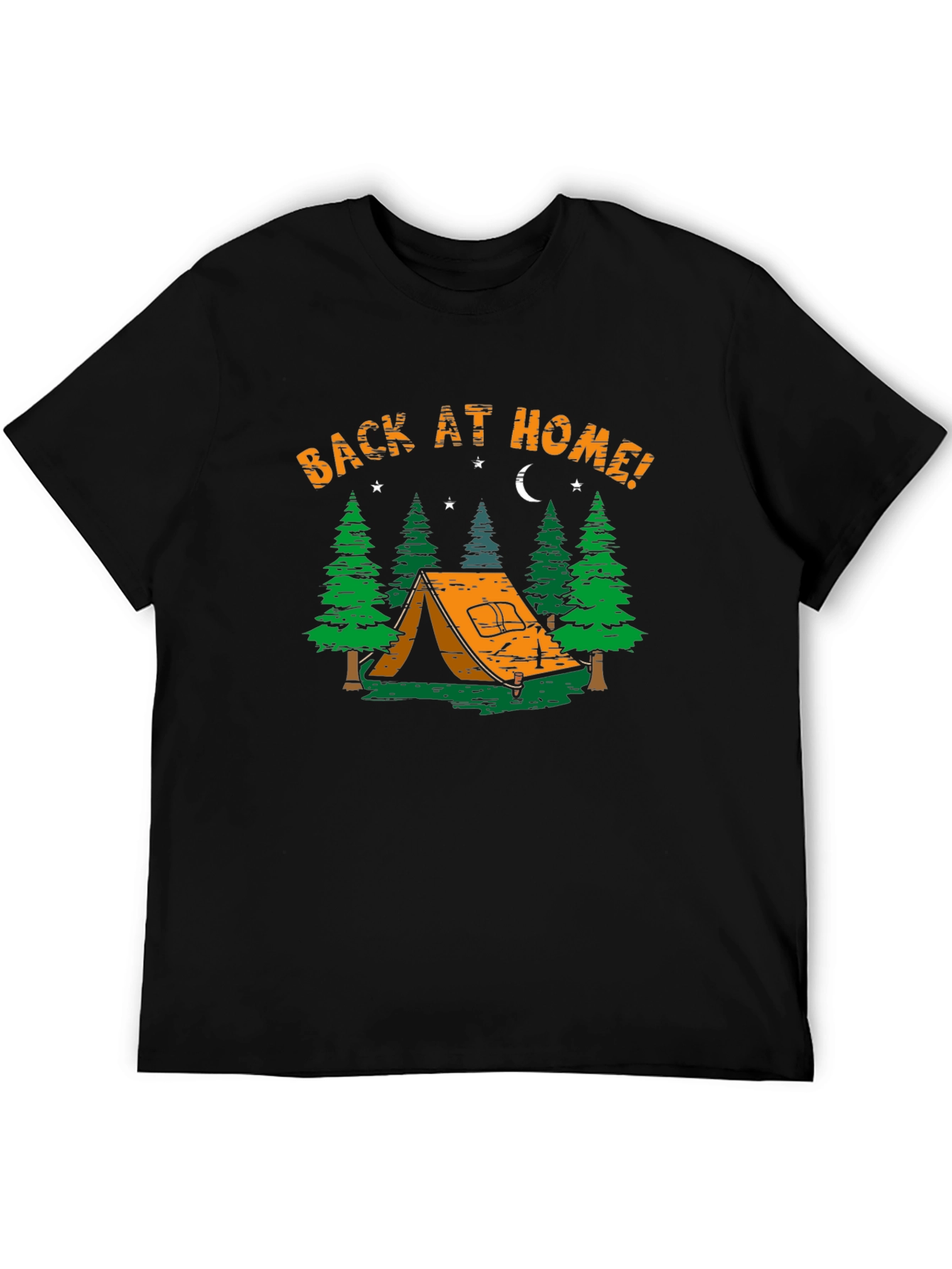 Camping Adventure T-Shirt - Back At Home Graphic