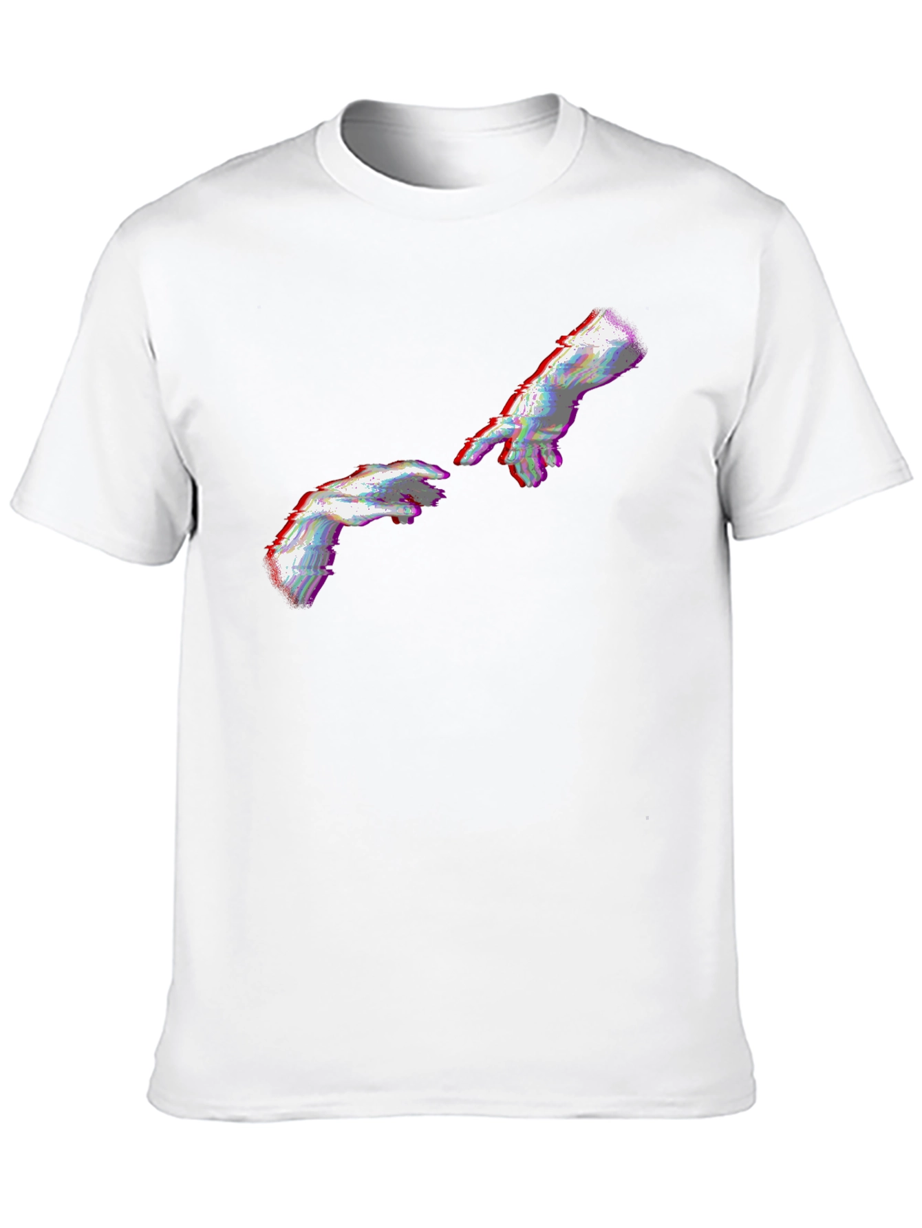 Creation of Adam Glitch T-Shirt - Black