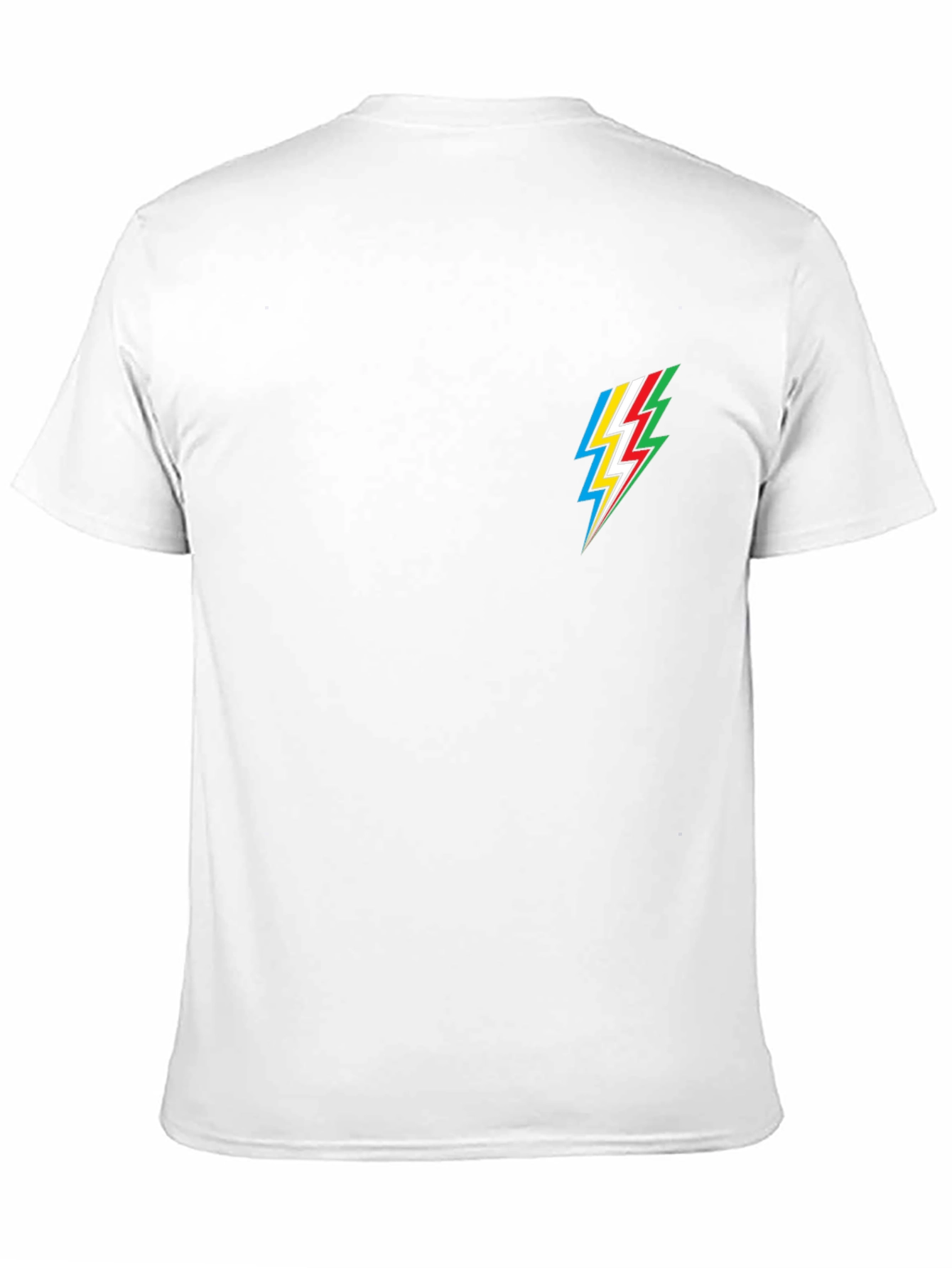 Cool Black Tee with Lightning Bolt Design