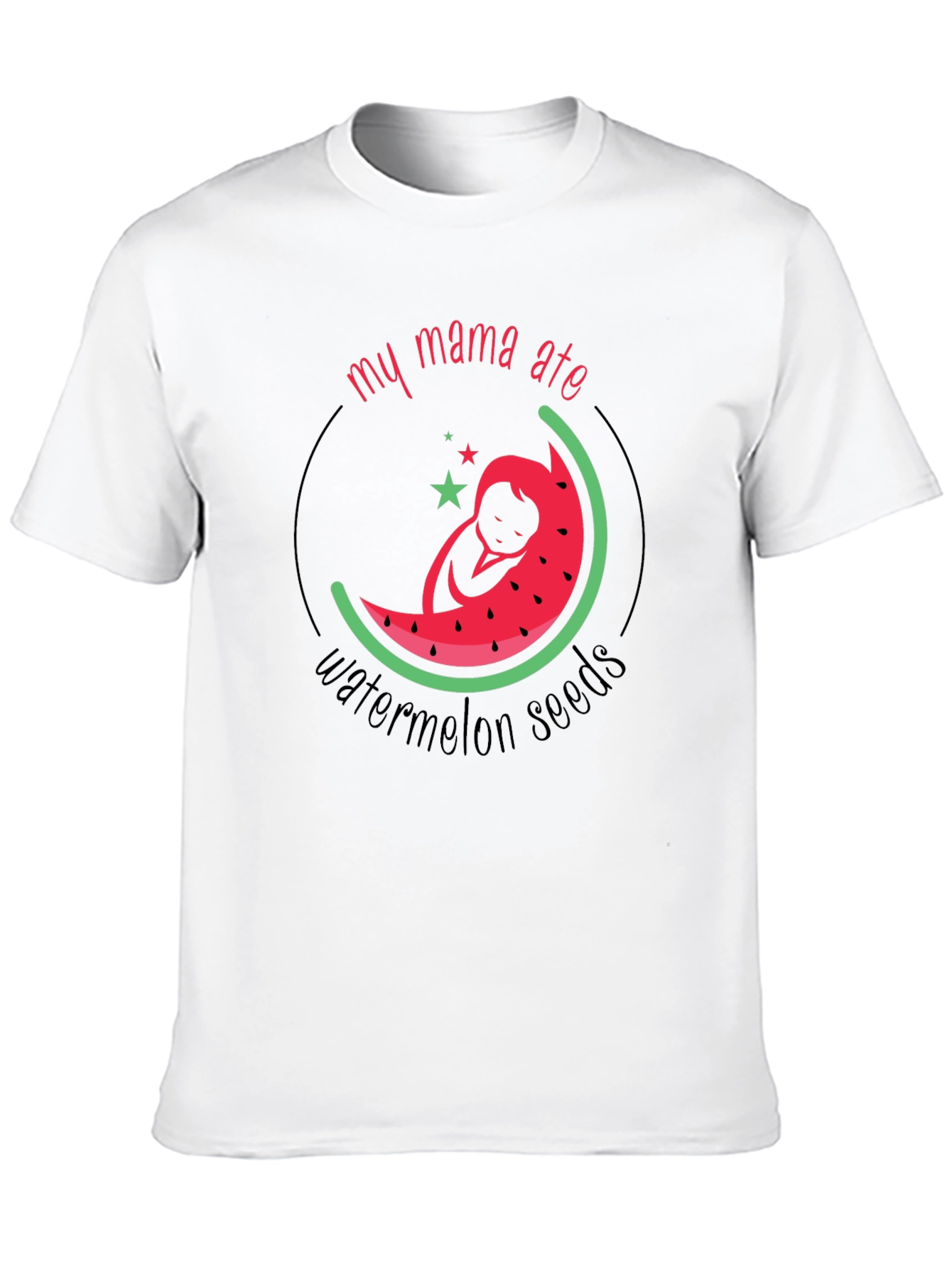 My Mama Ate Watermelon Seeds Pregnancy T-Shirt