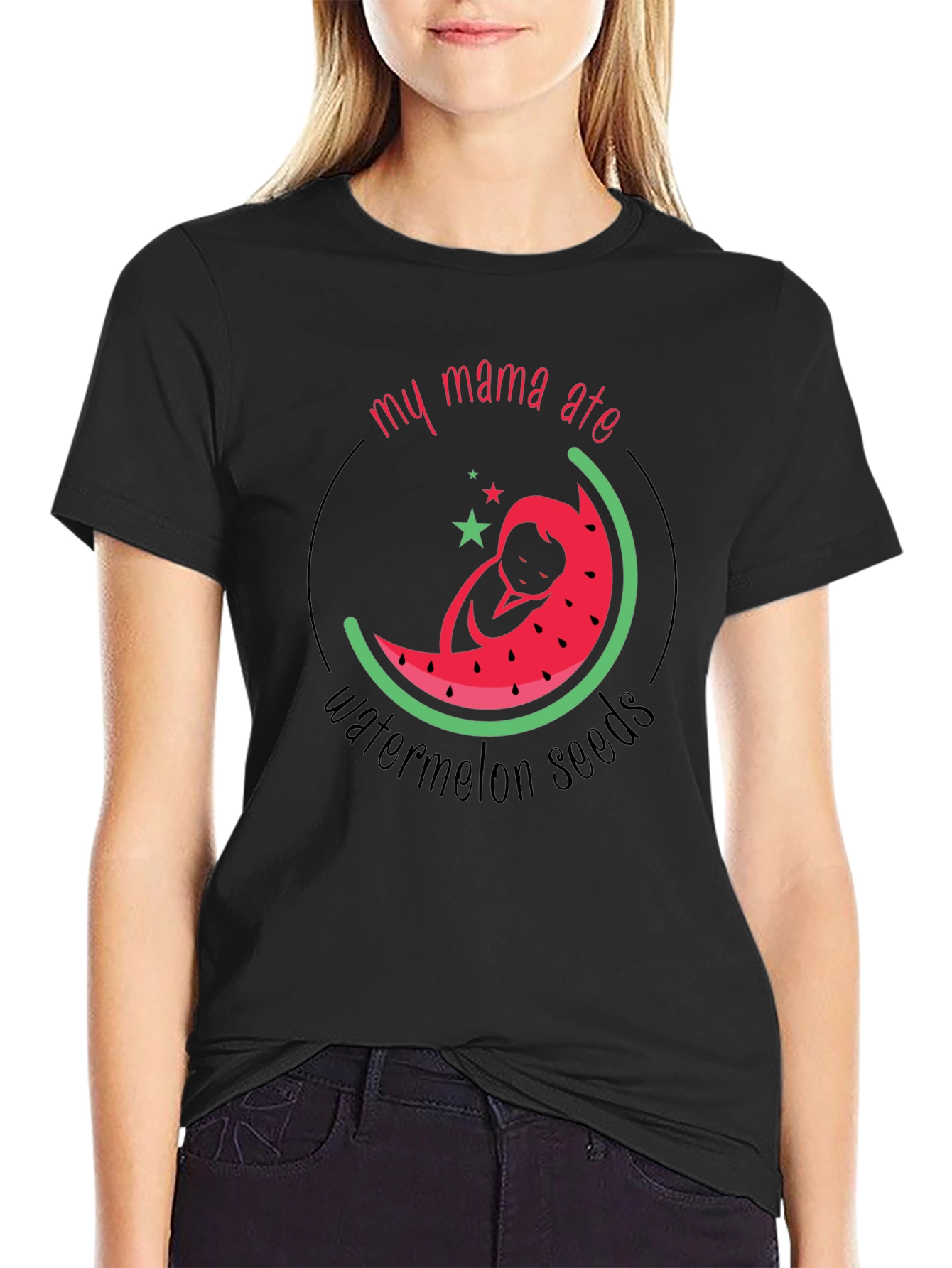 My Mama Ate Watermelon Seeds Pregnancy T-Shirt