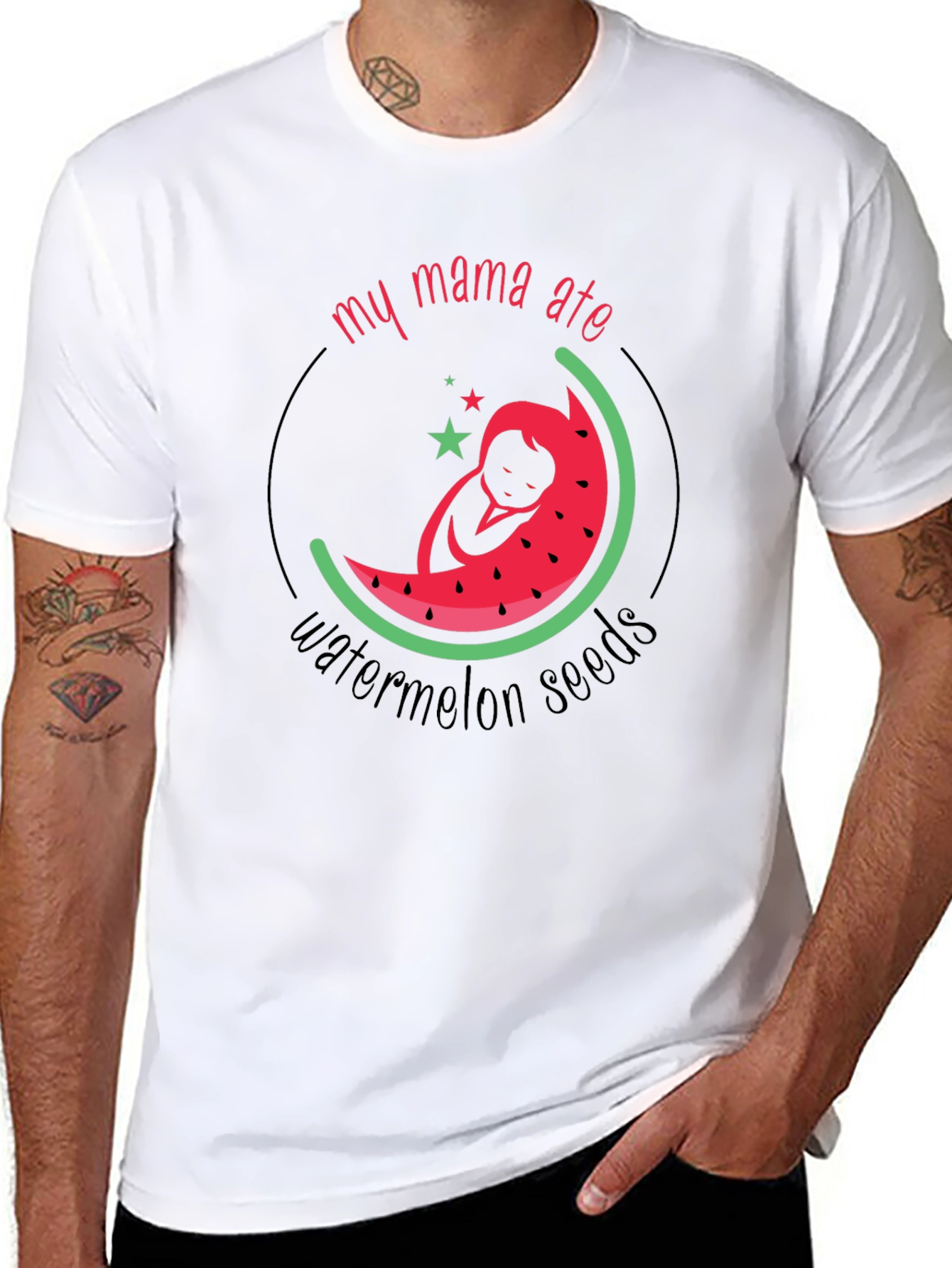 My Mama Ate Watermelon Seeds Pregnancy T-Shirt