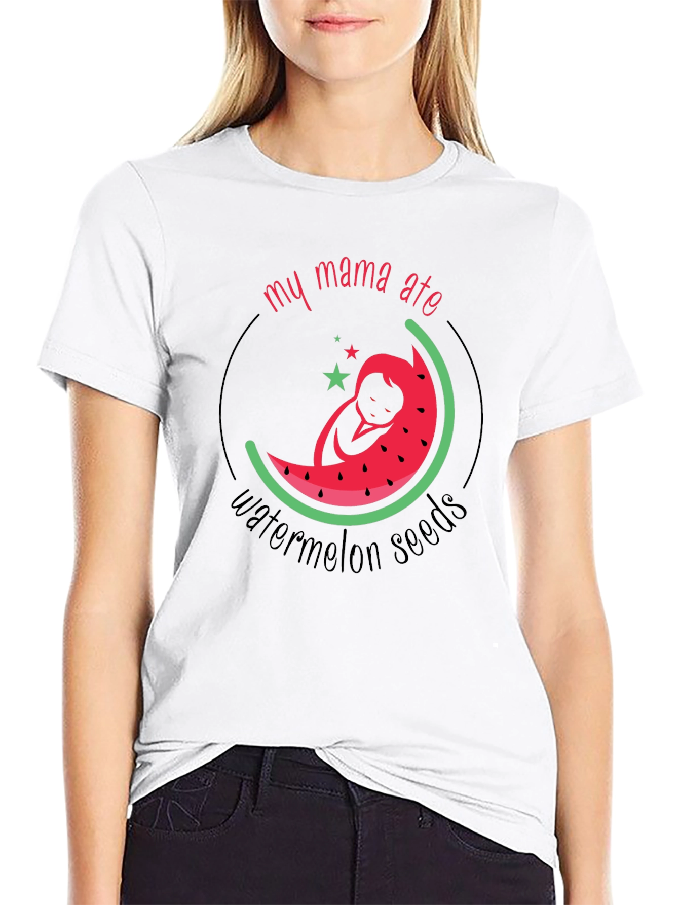 My Mama Ate Watermelon Seeds Pregnancy T-Shirt