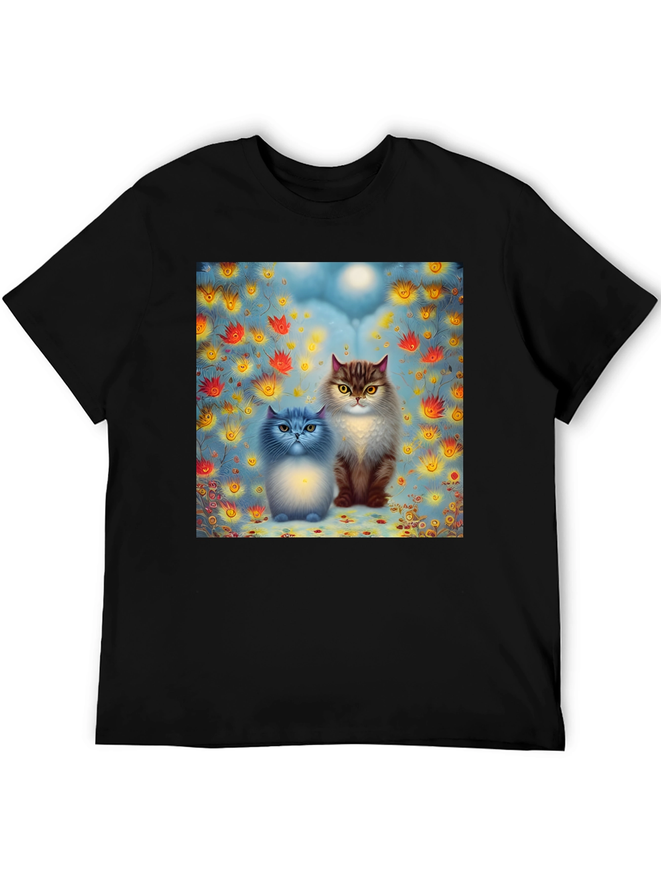 Cats in Bloom Graphic Tee