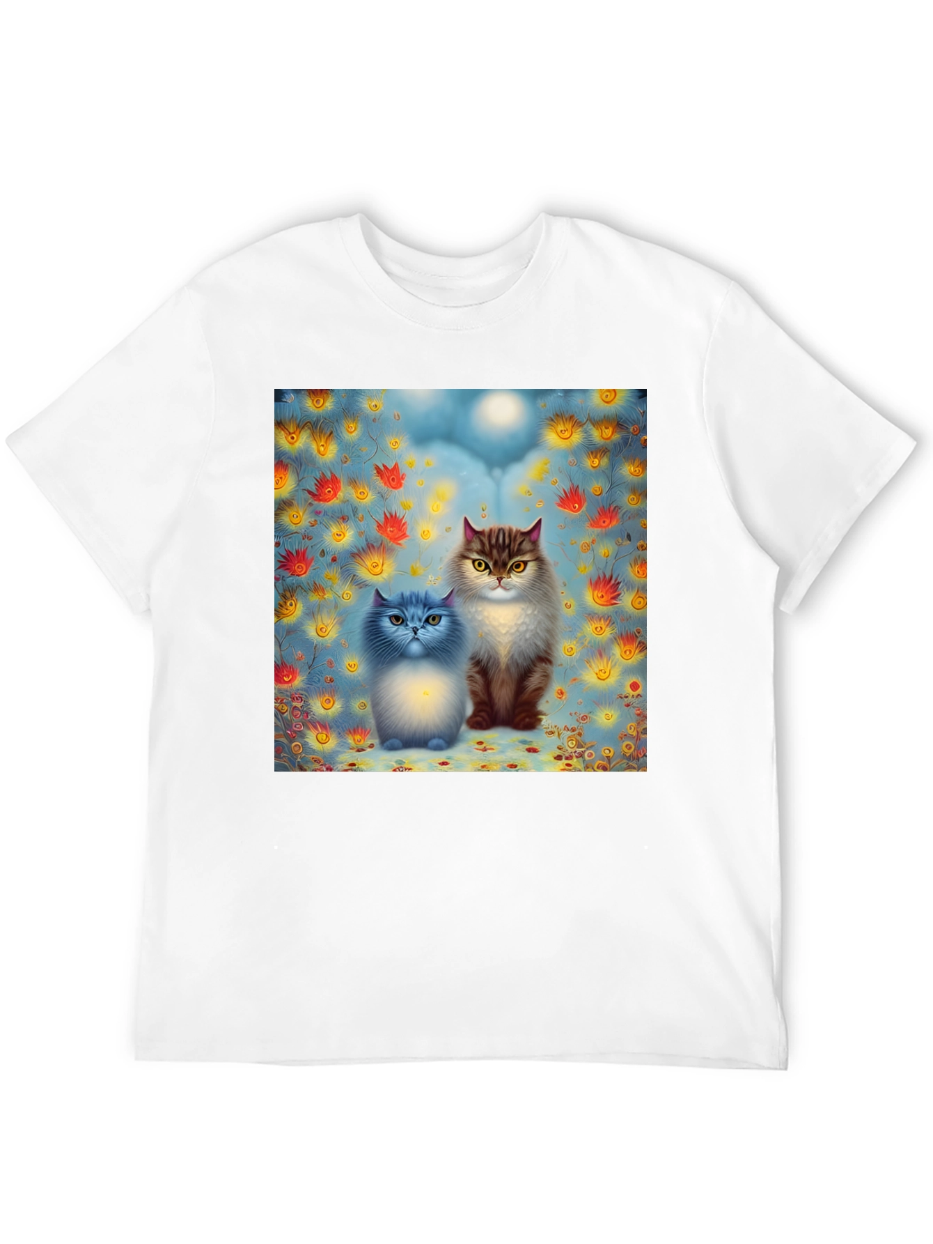 Cats in Bloom Graphic Tee