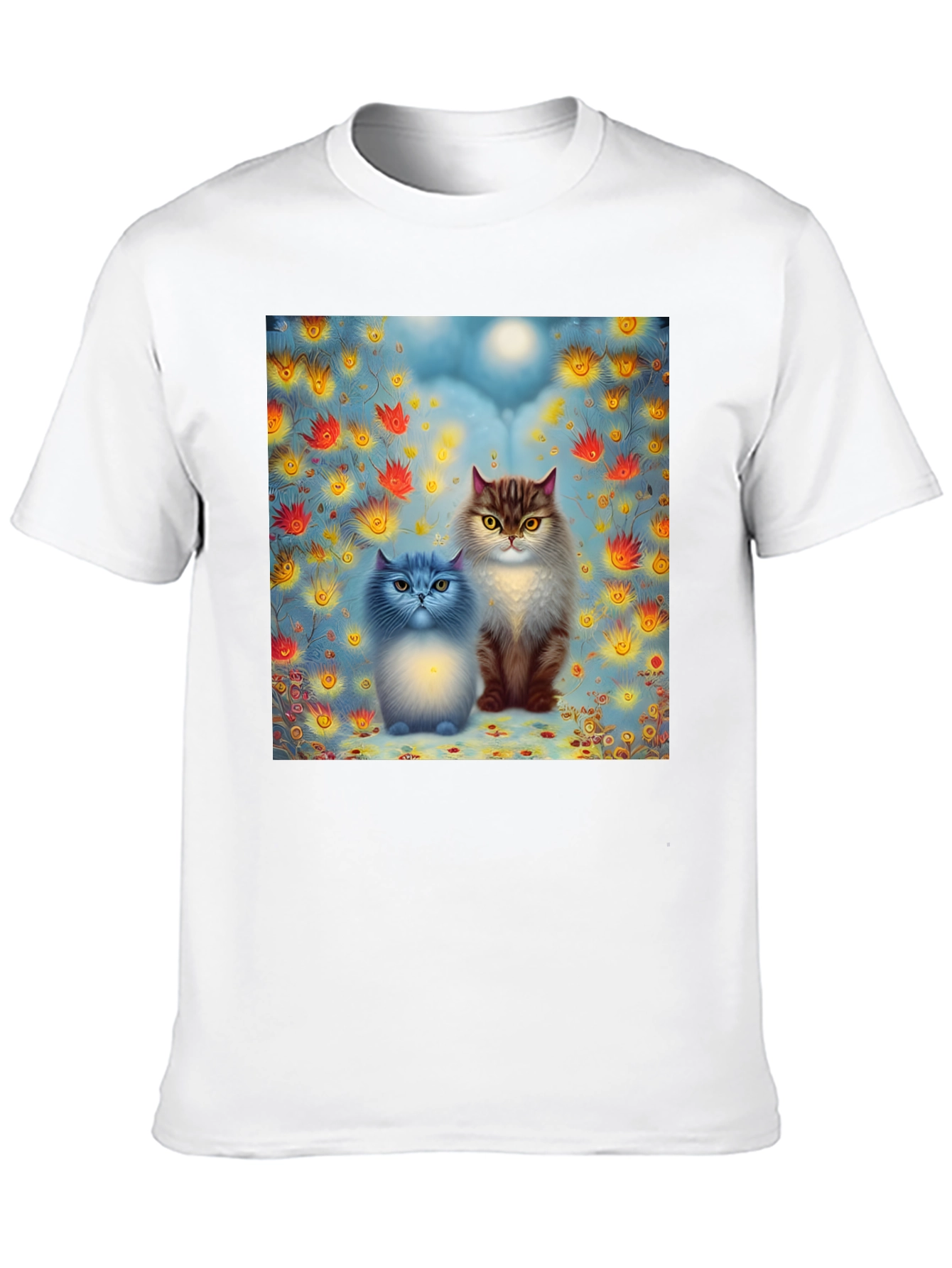 Cats in Bloom Graphic Tee