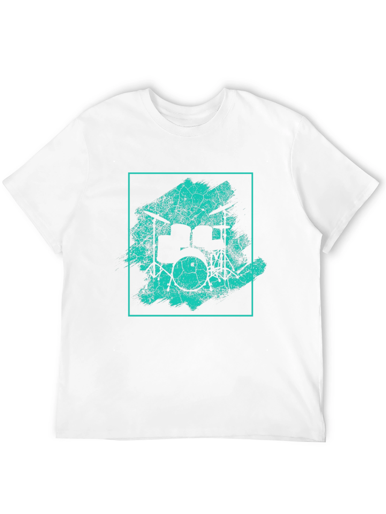 Drum Set Graphic T-Shirt - Black