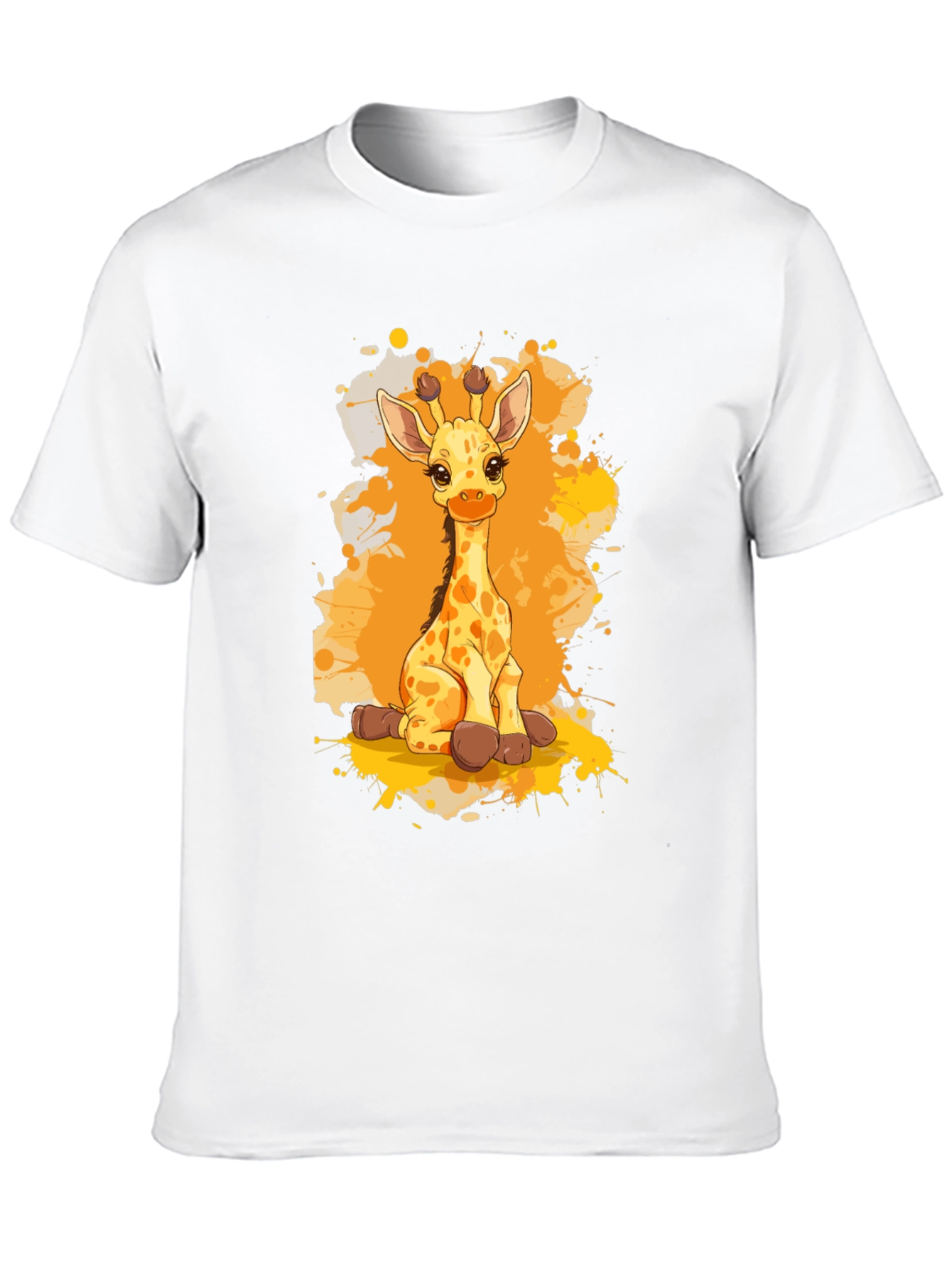 Giraffe T-Shirt - Cute Cartoon Animal Design