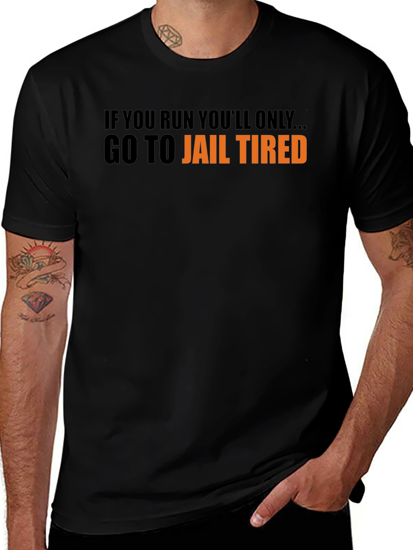 Go To Jail Tired Graphic Tee