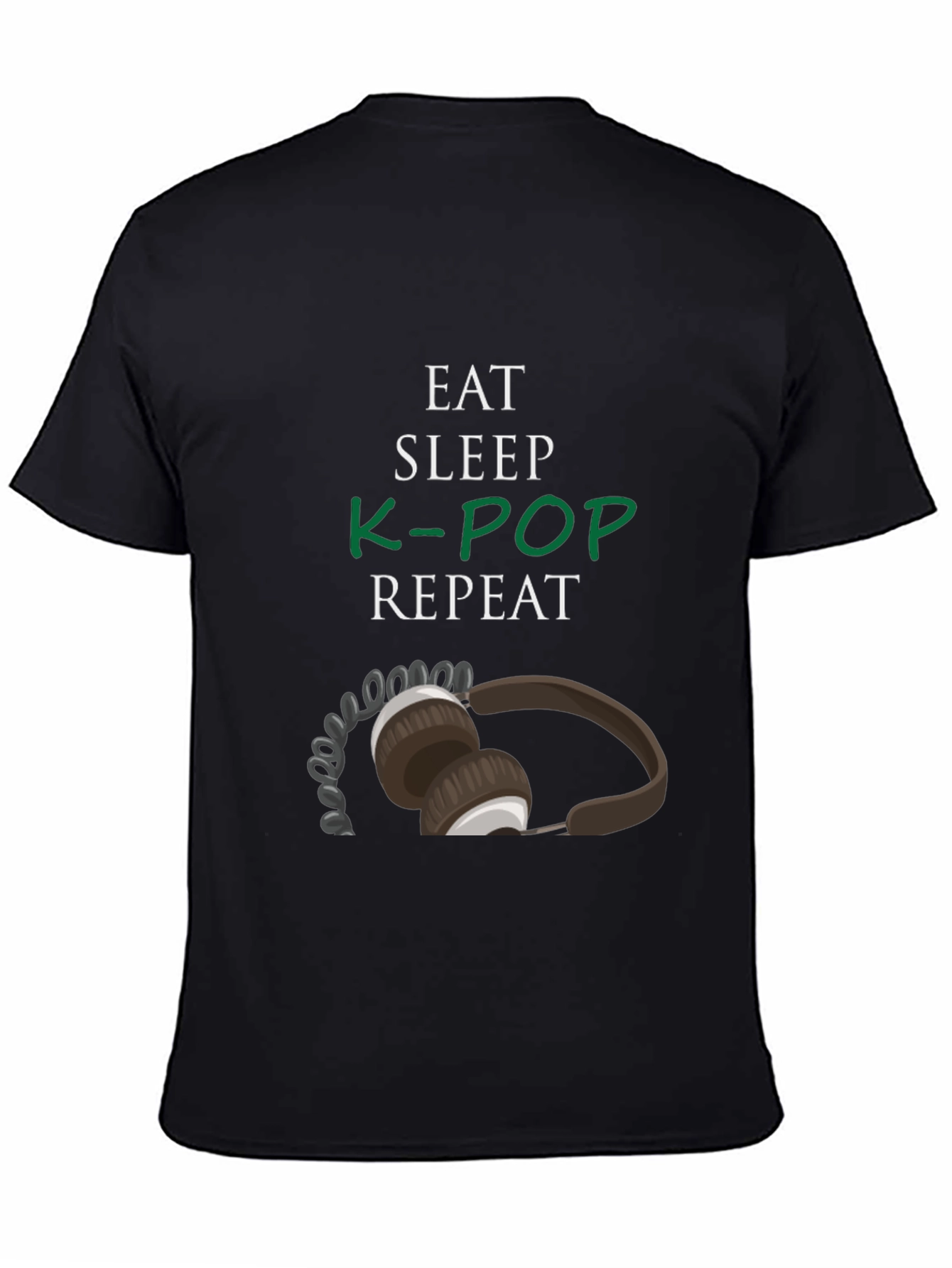 Eat Sleep K-Pop Repeat Graphic Tee