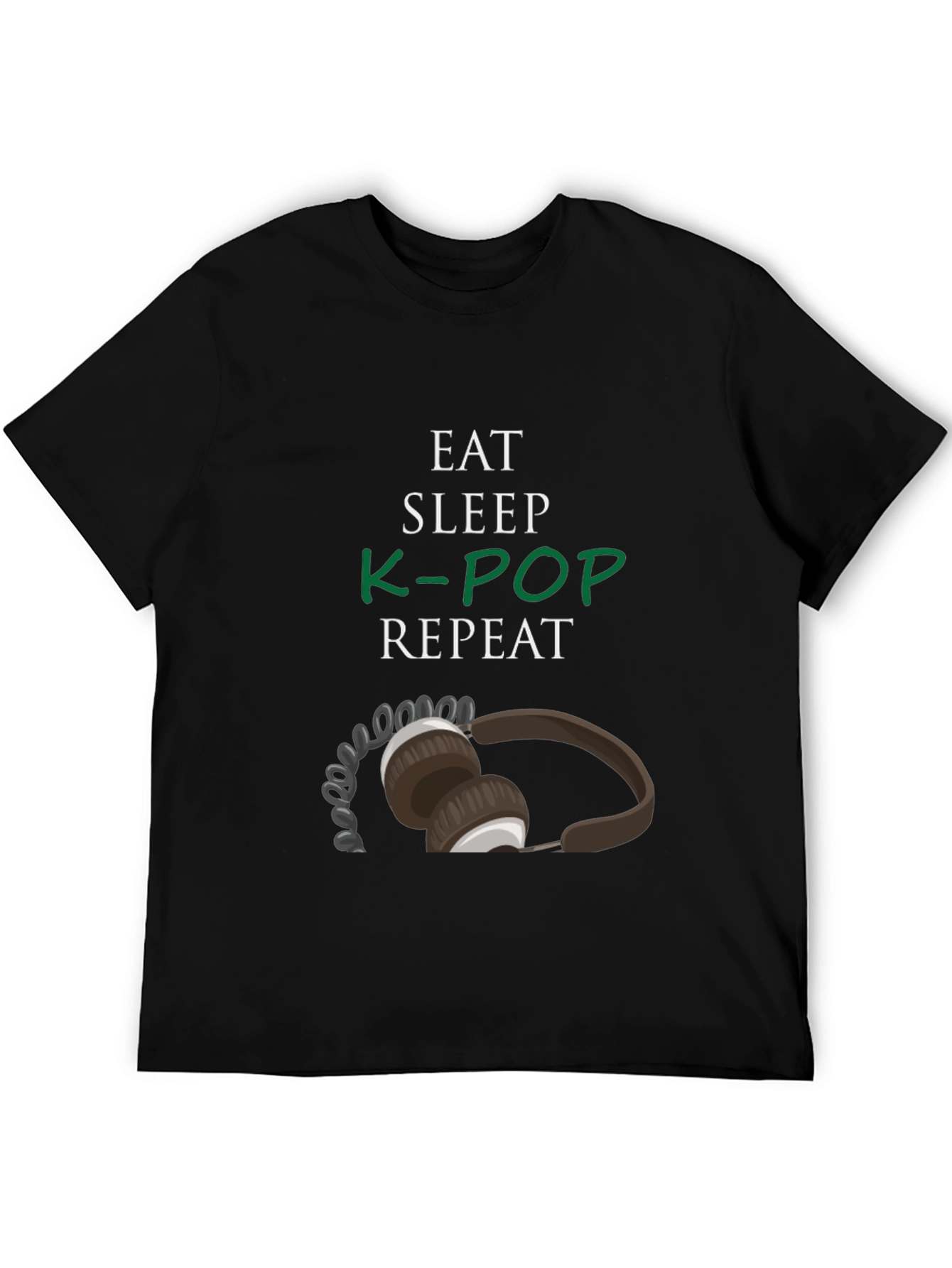 Eat Sleep K-Pop Repeat Graphic Tee