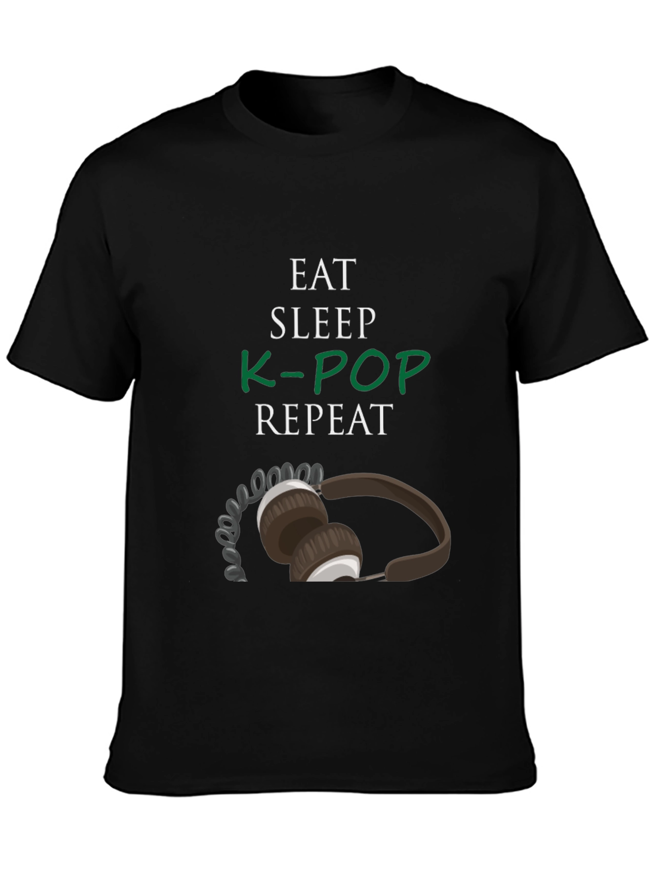Eat Sleep K-Pop Repeat Graphic Tee