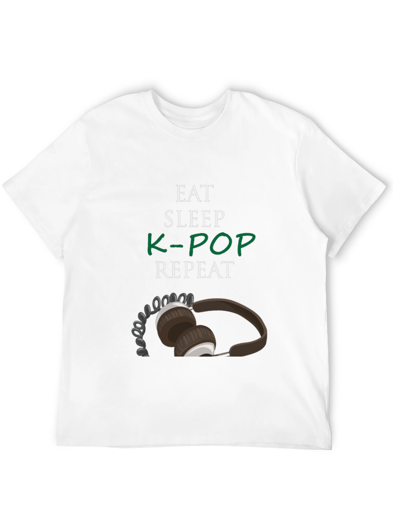 Eat Sleep K-Pop Repeat Graphic Tee