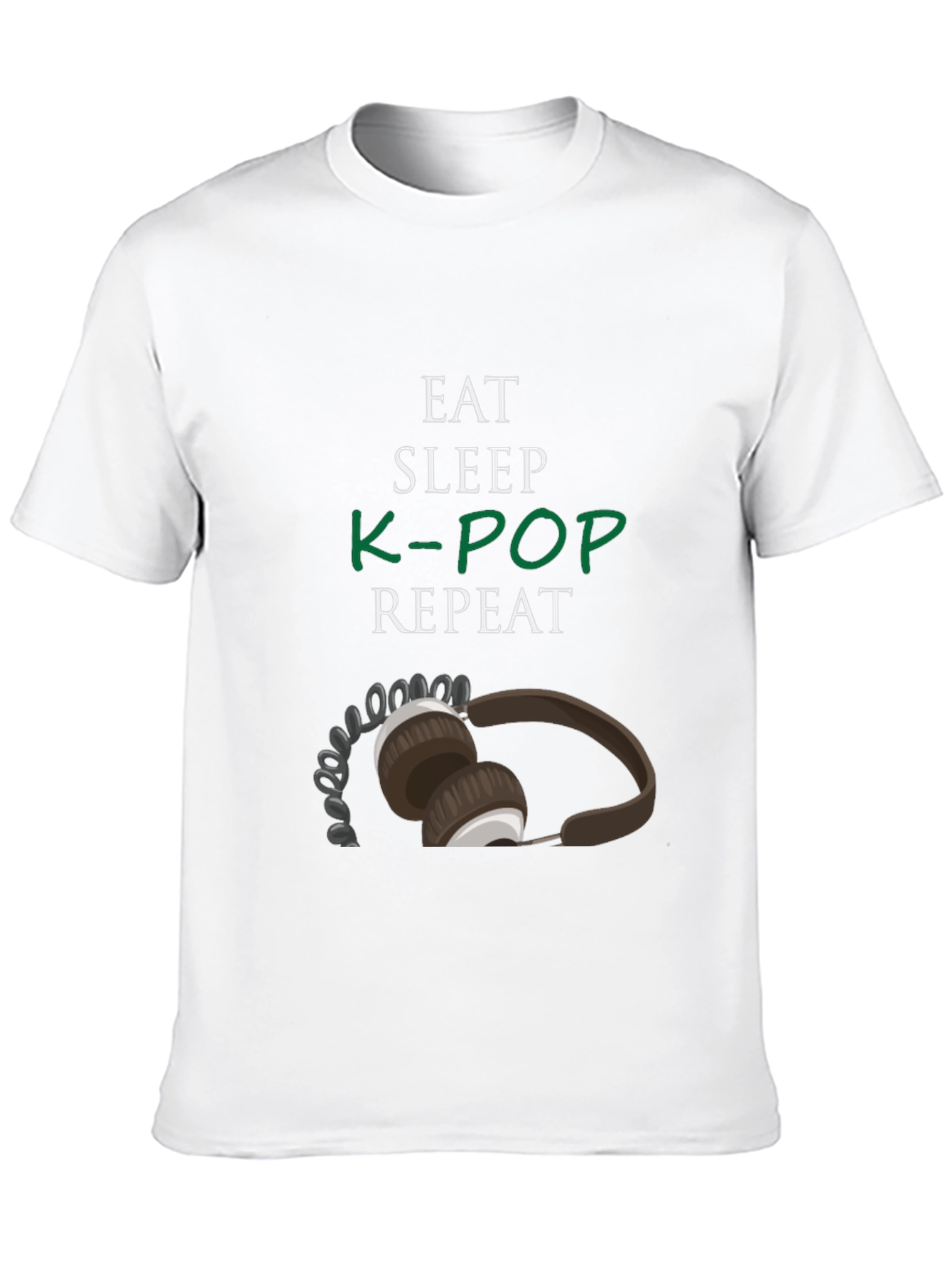 Eat Sleep K-Pop Repeat Graphic Tee