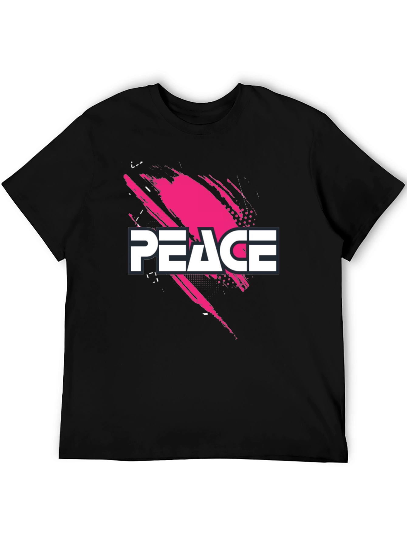 Peace Graphic Black T-Shirt
