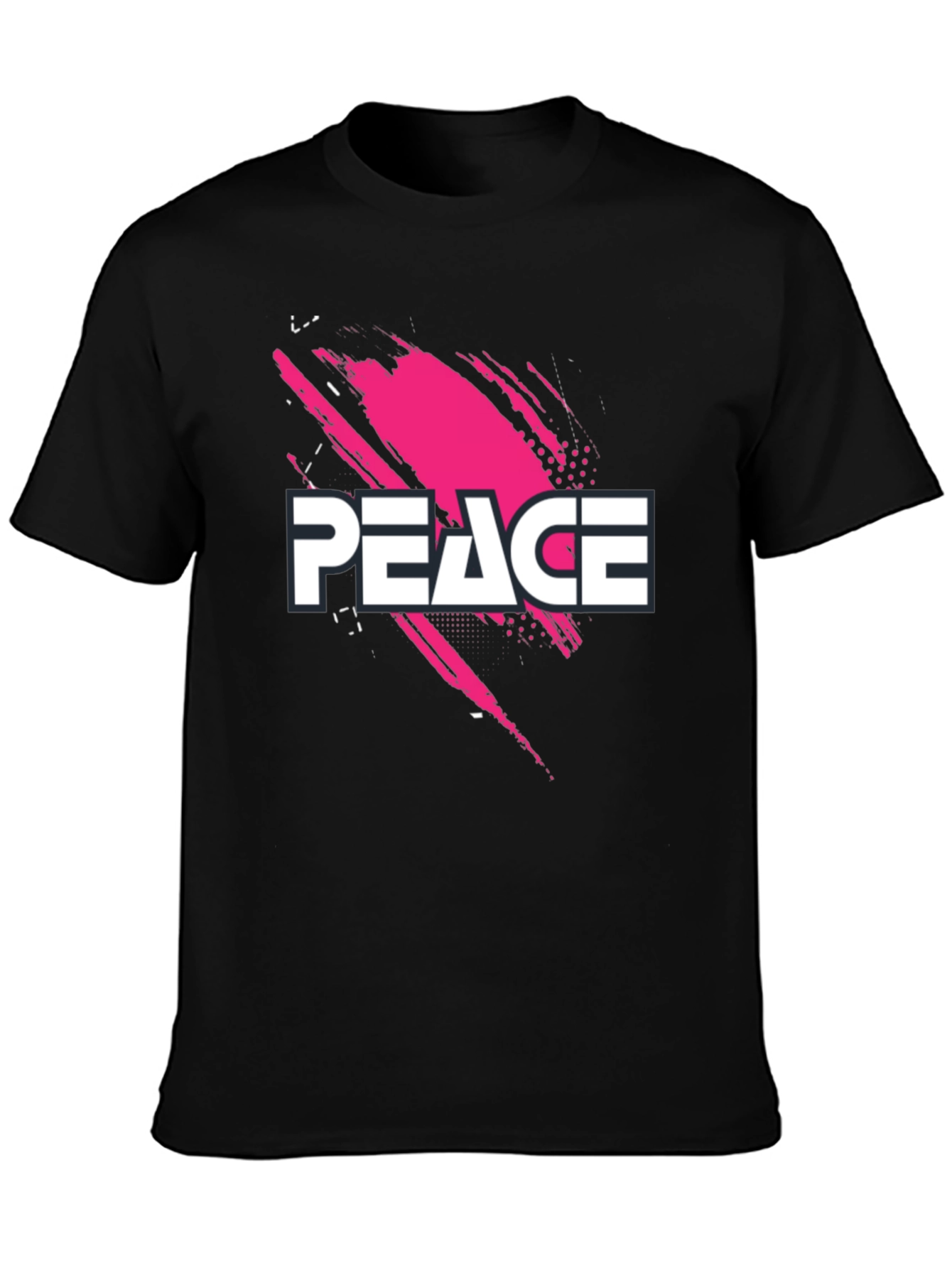 Peace Graphic Black T-Shirt