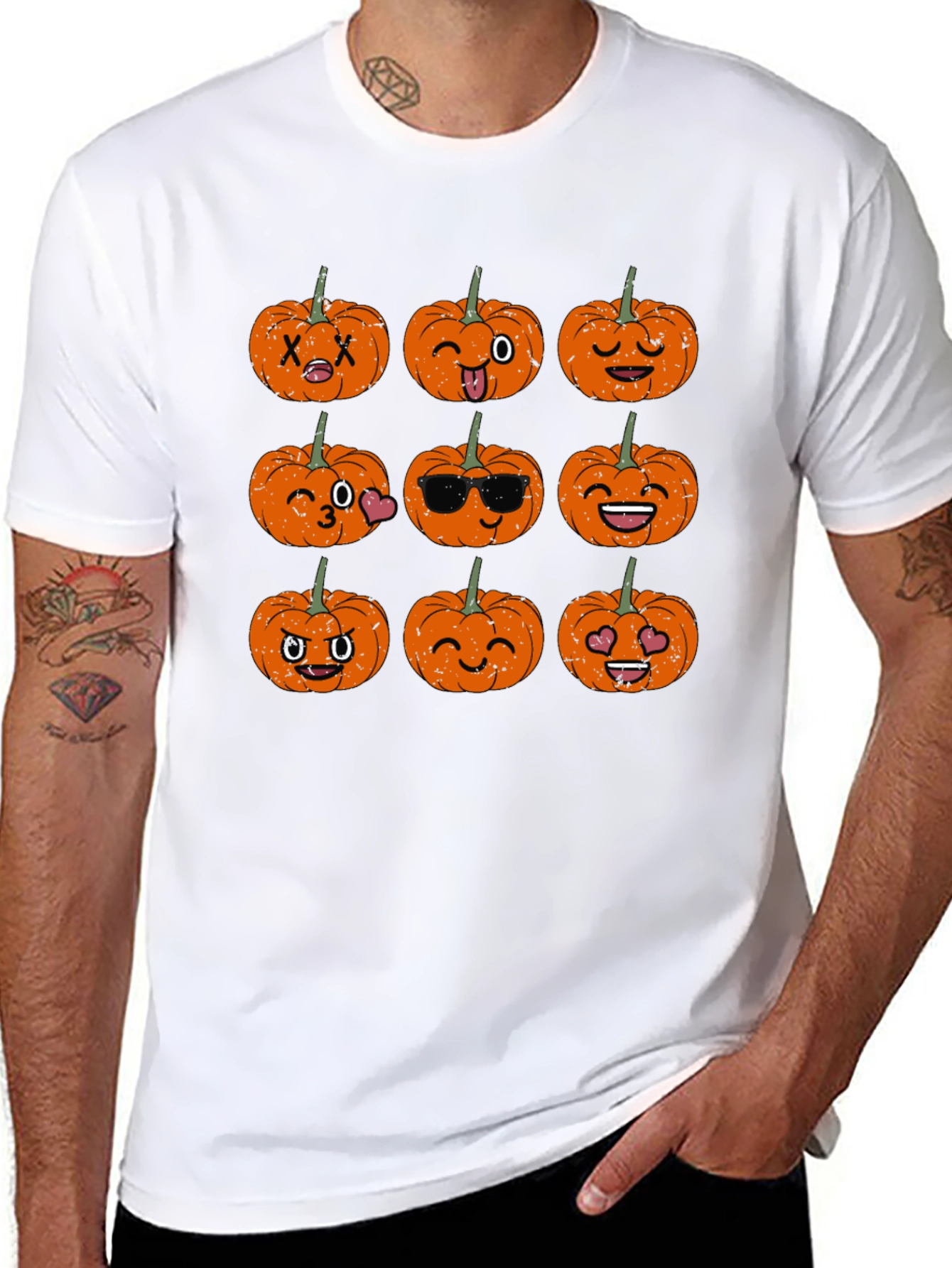 Halloween Pumpkin Emoji T-Shirt