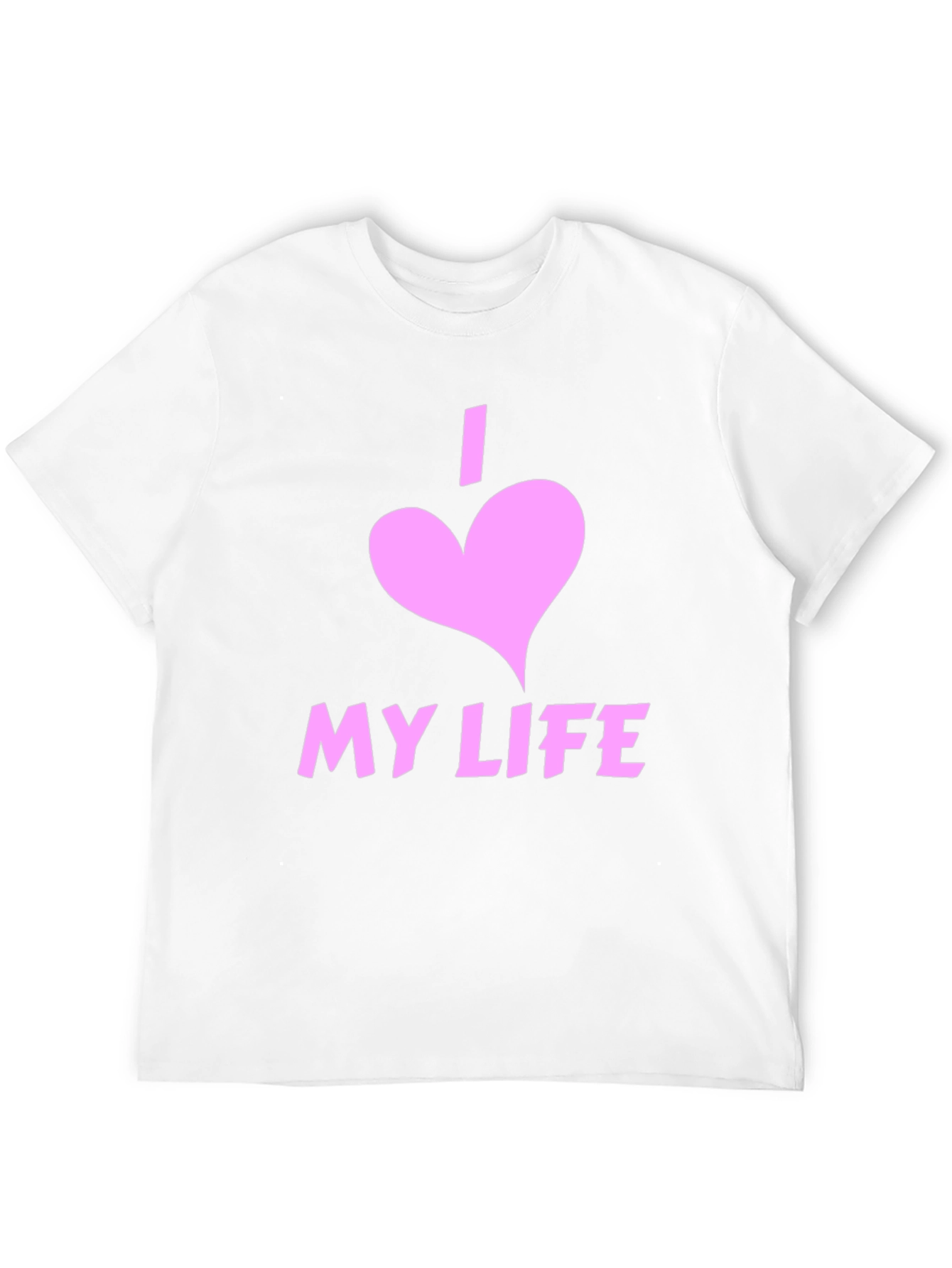 I Love My Life Black Graphic Tee Shirt