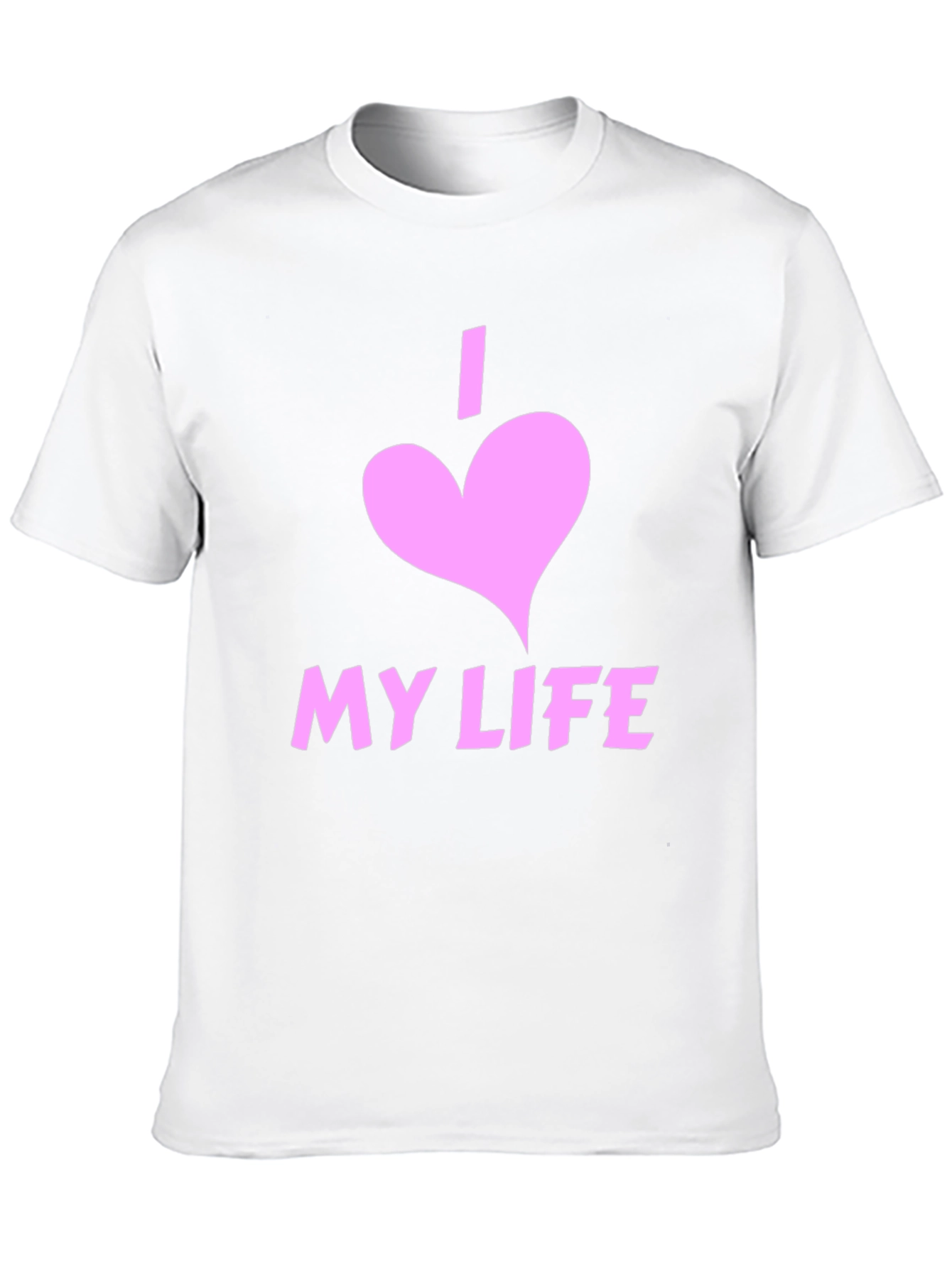 I Love My Life Black Graphic Tee Shirt