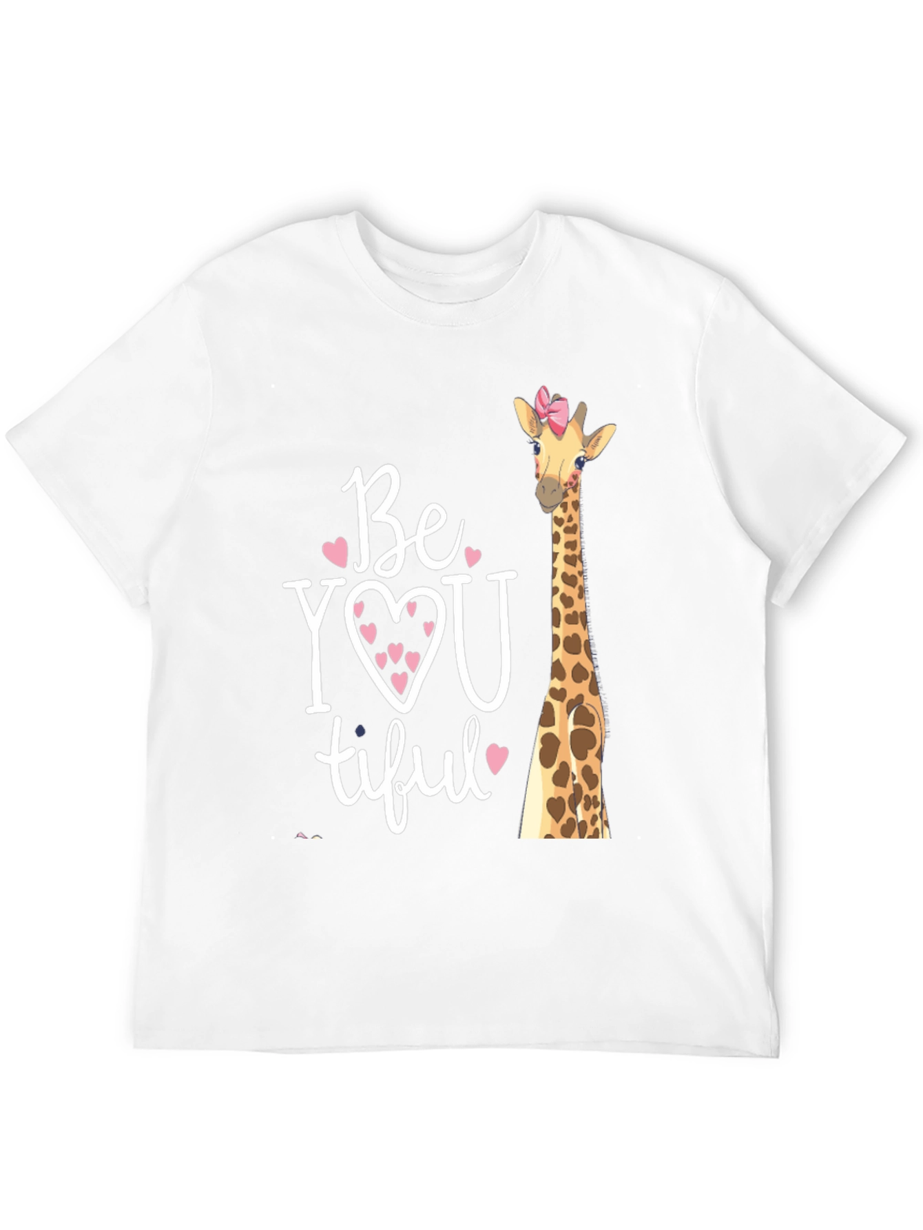 BeYOUtiful Giraffe Graphic Tee - Unisex Black T-Shirt