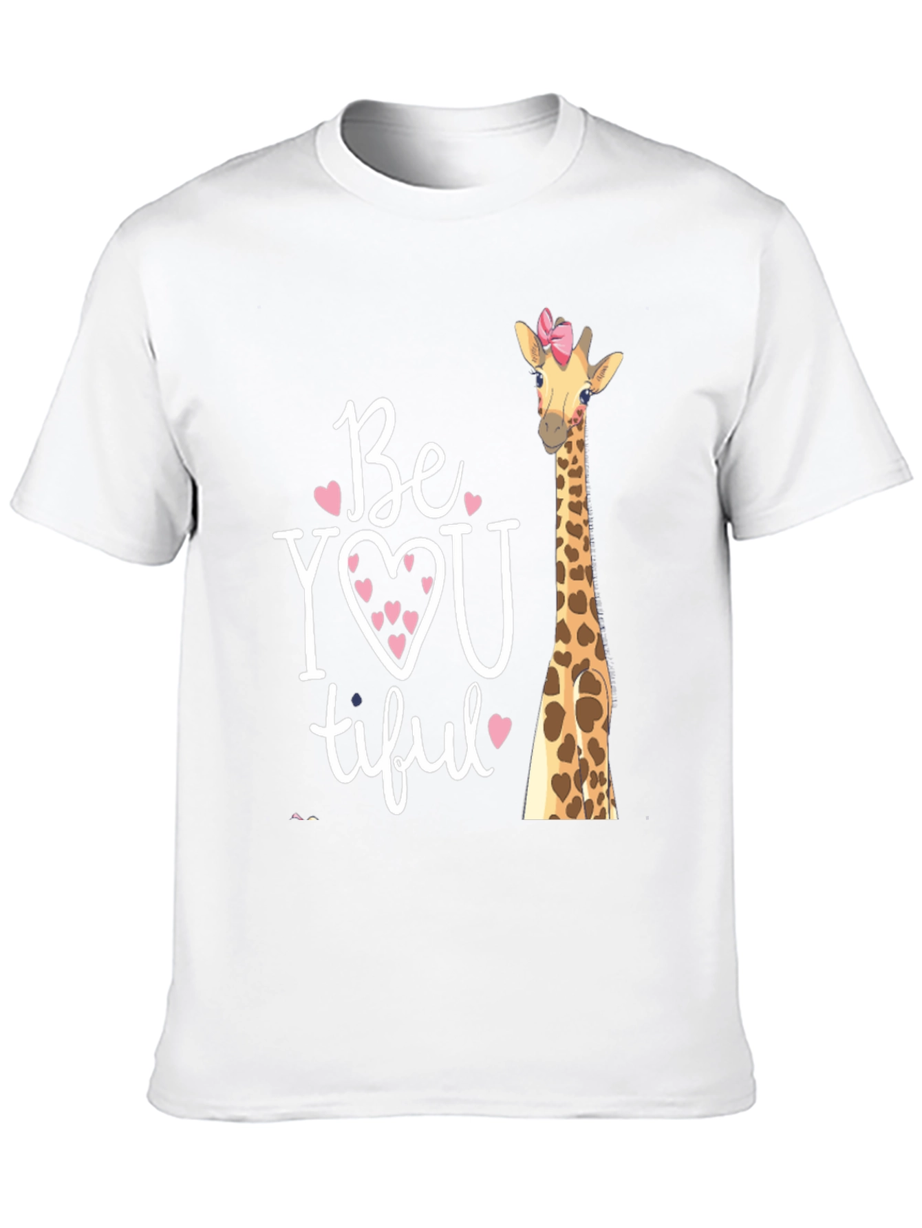 BeYOUtiful Giraffe Graphic Tee - Unisex Black T-Shirt