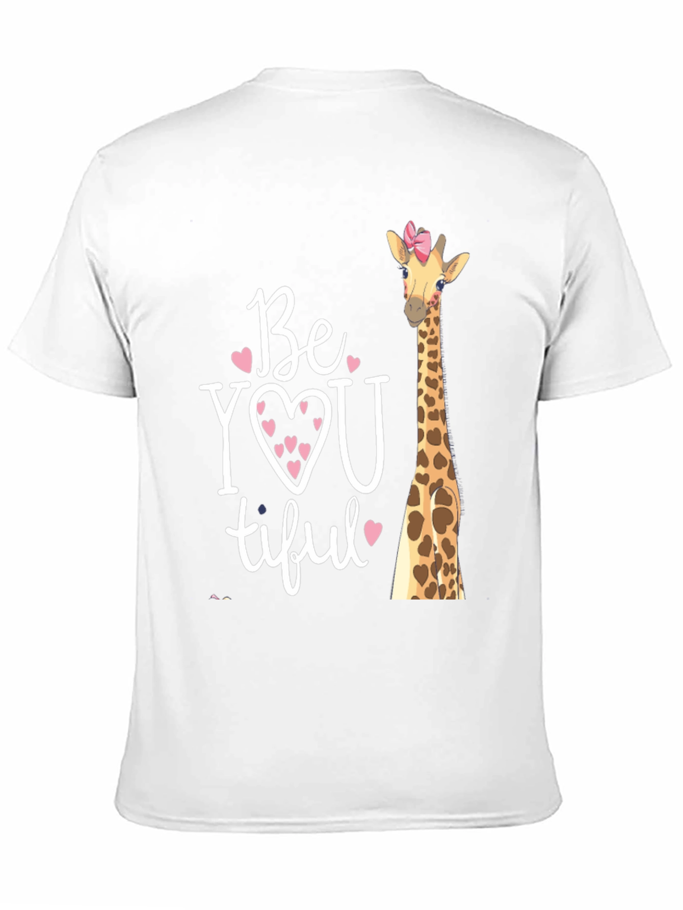BeYOUtiful Giraffe Graphic Tee - Unisex Black T-Shirt